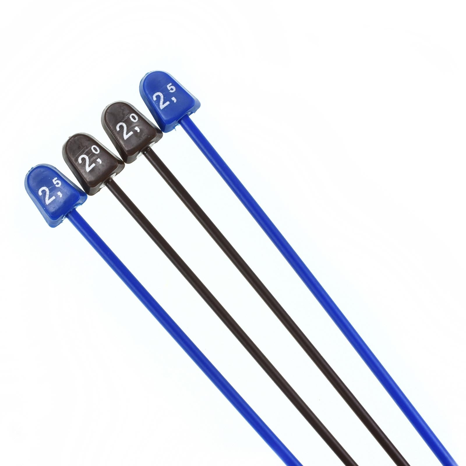 20x Knitting Needles Set Single Pointed Weaving Tool Soft Grip for DIY Socks