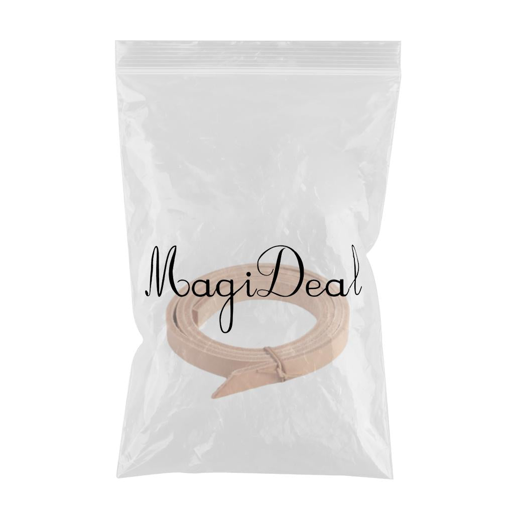 PU Leather Strips 2cm Wide 180cm Long Straps Crafting Sewing Keychain Belt Natural color