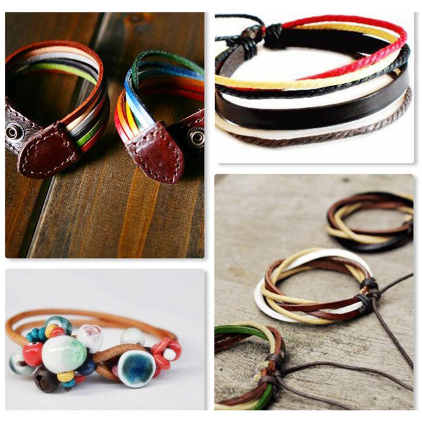 PU Leather Strips 2cm Wide 180cm Long Straps Crafting Sewing Keychain Belt Brown