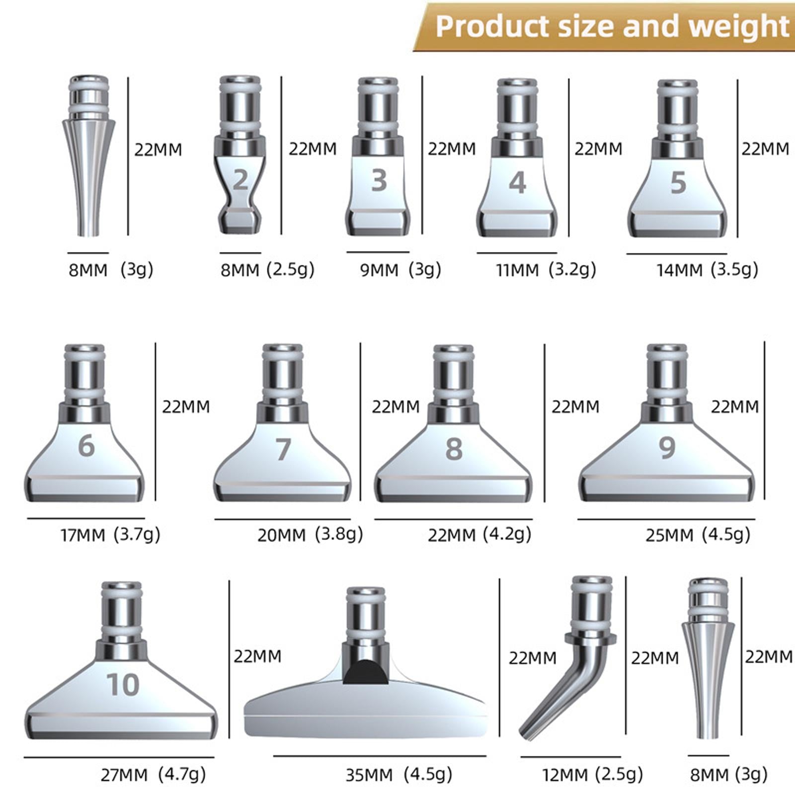 Drill Pen Heads 5D Painting Tip Multi Placer Kit for Replacement Set 1 5pcs