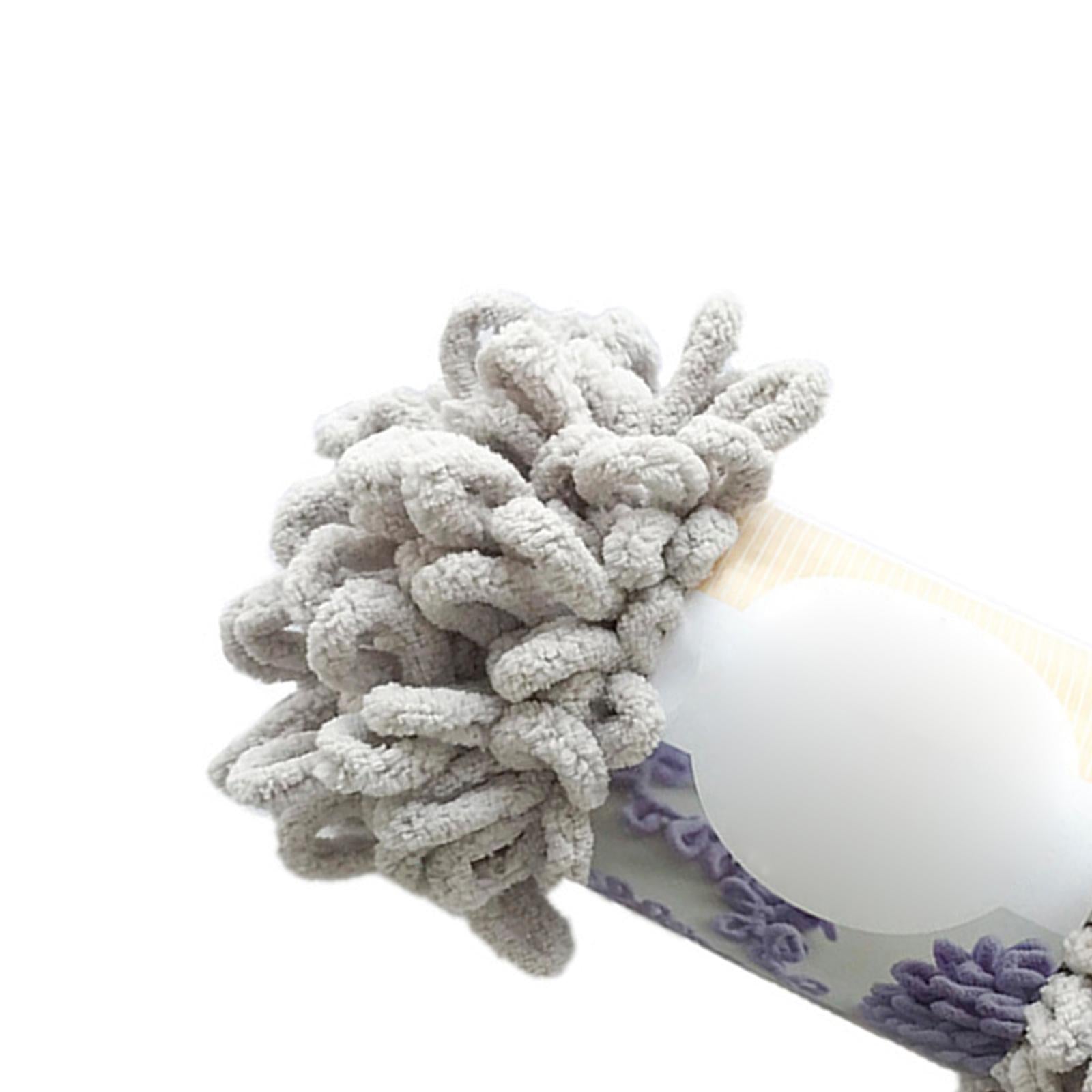 3 pieces Finger Loops Yarn Knit Skein Scarf Making Blanket grey