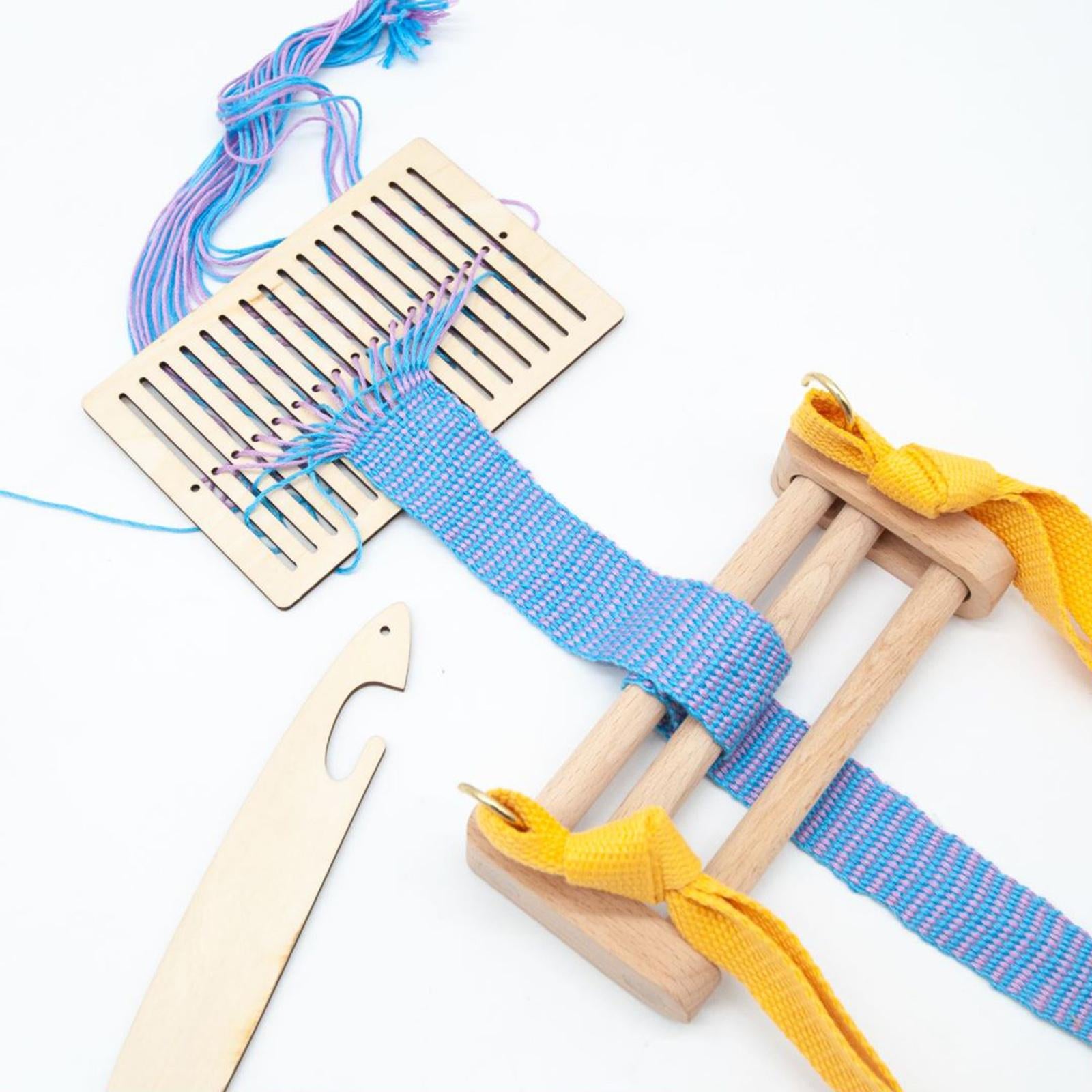 Wood Weaving Loom Webbing Holder Multipurpose Weaving Supplies Knitting Toys