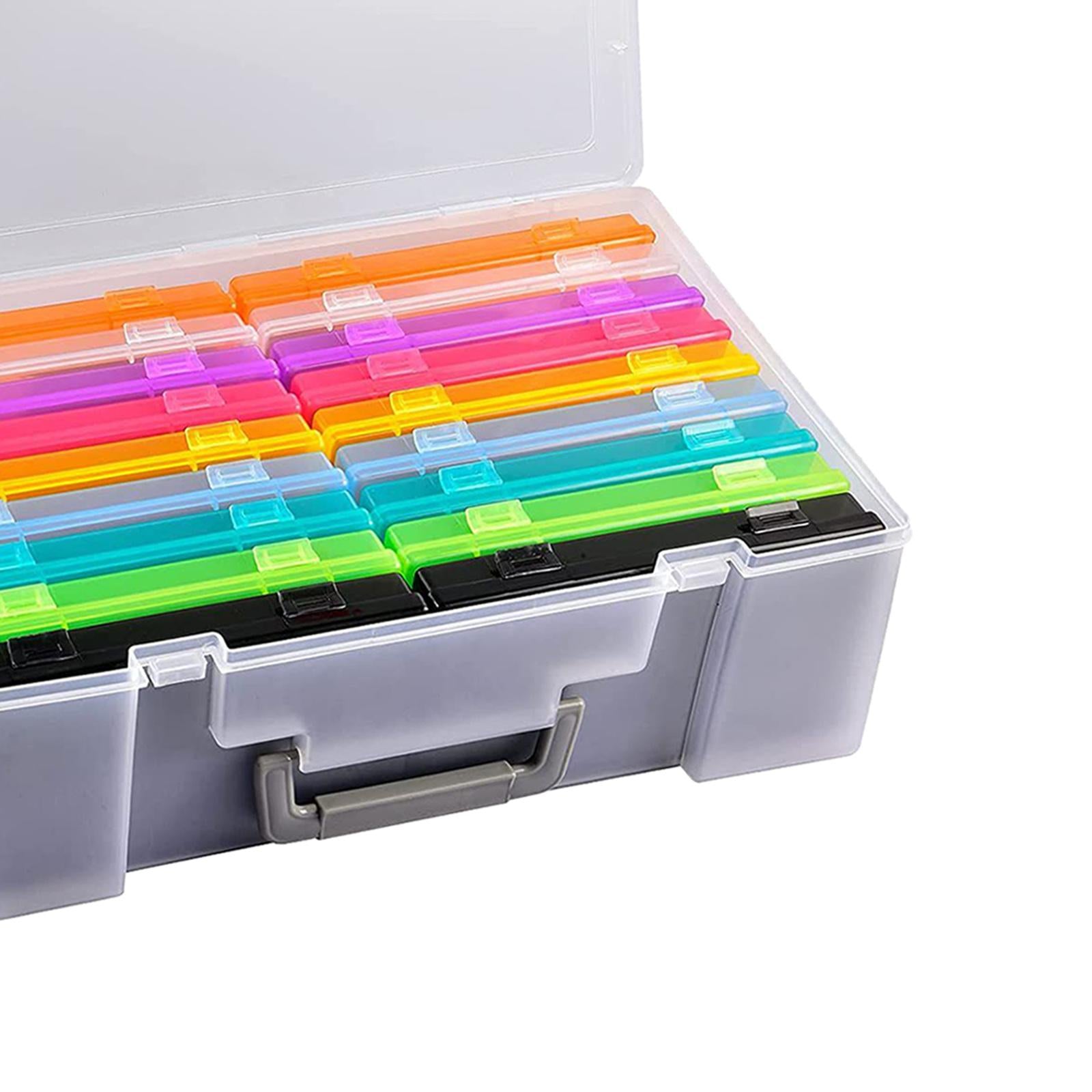 Photo Case 4 x 6 Inch Photo Box Storage 18 Inner Photo Keeper Organizer Case