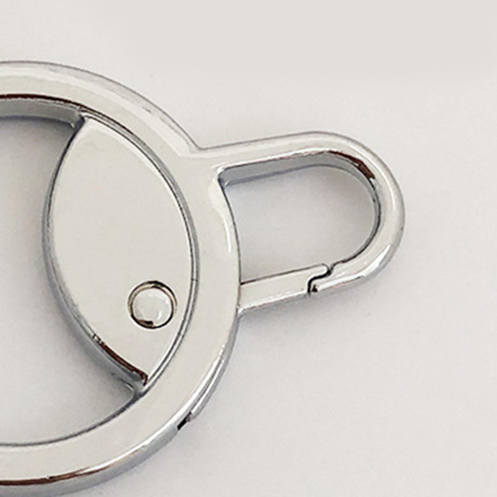 6 Pieces Zipper Pulls Durable Cord Extension Zipper Tab for Luggage Coat Silver
