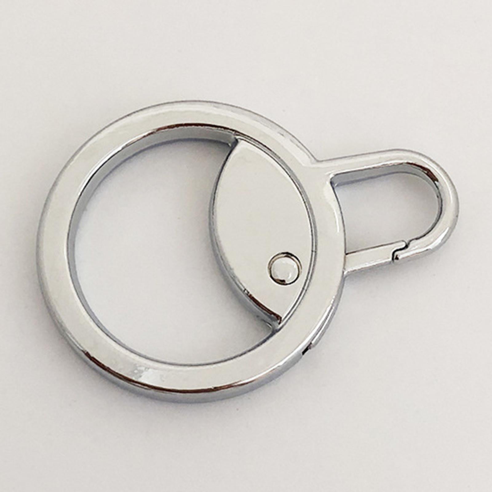 6 Pieces Zipper Pulls Durable Cord Extension Zipper Tab for Luggage Coat Silver