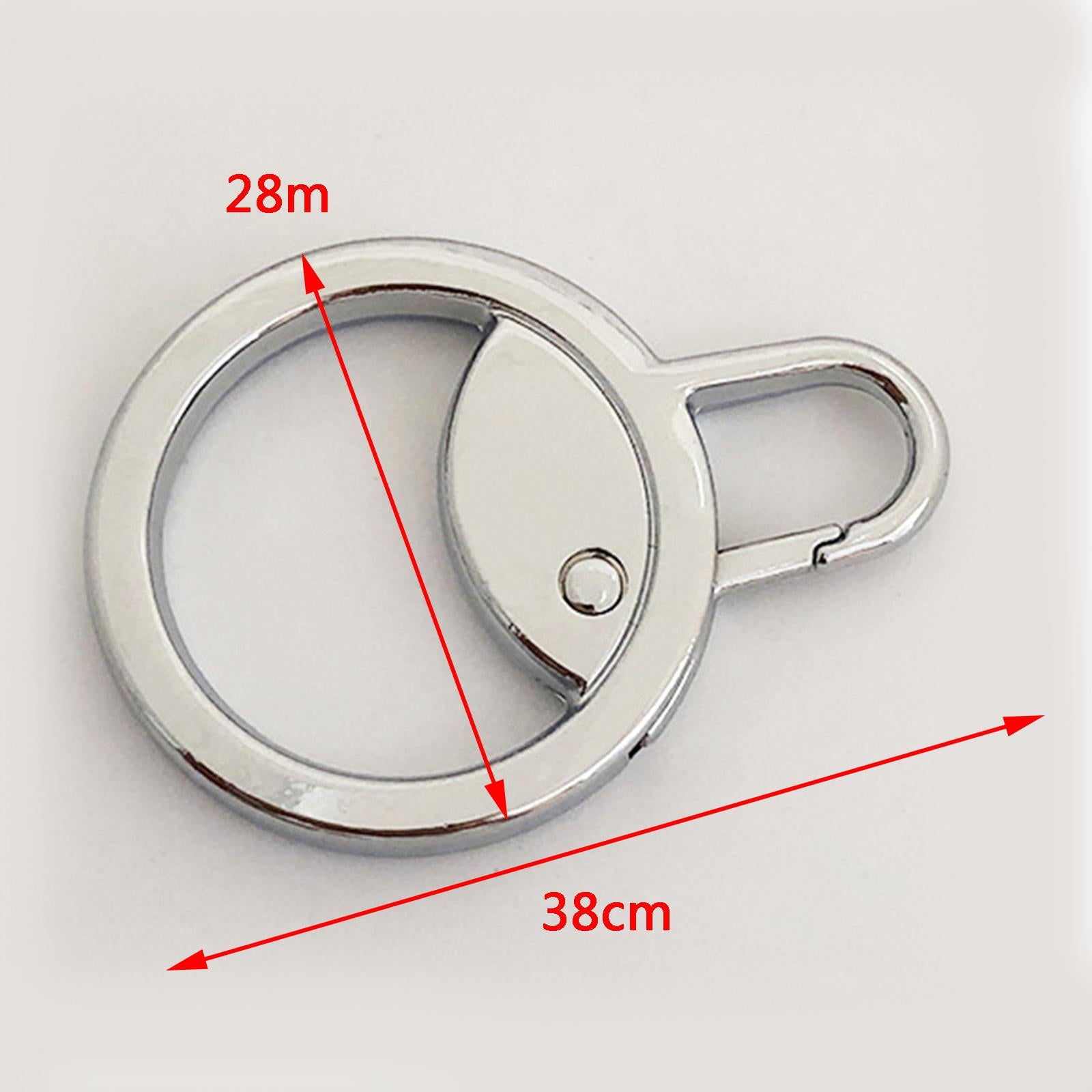 6 Pieces Zipper Pulls Durable Cord Extension Zipper Tab for Luggage Coat Silver