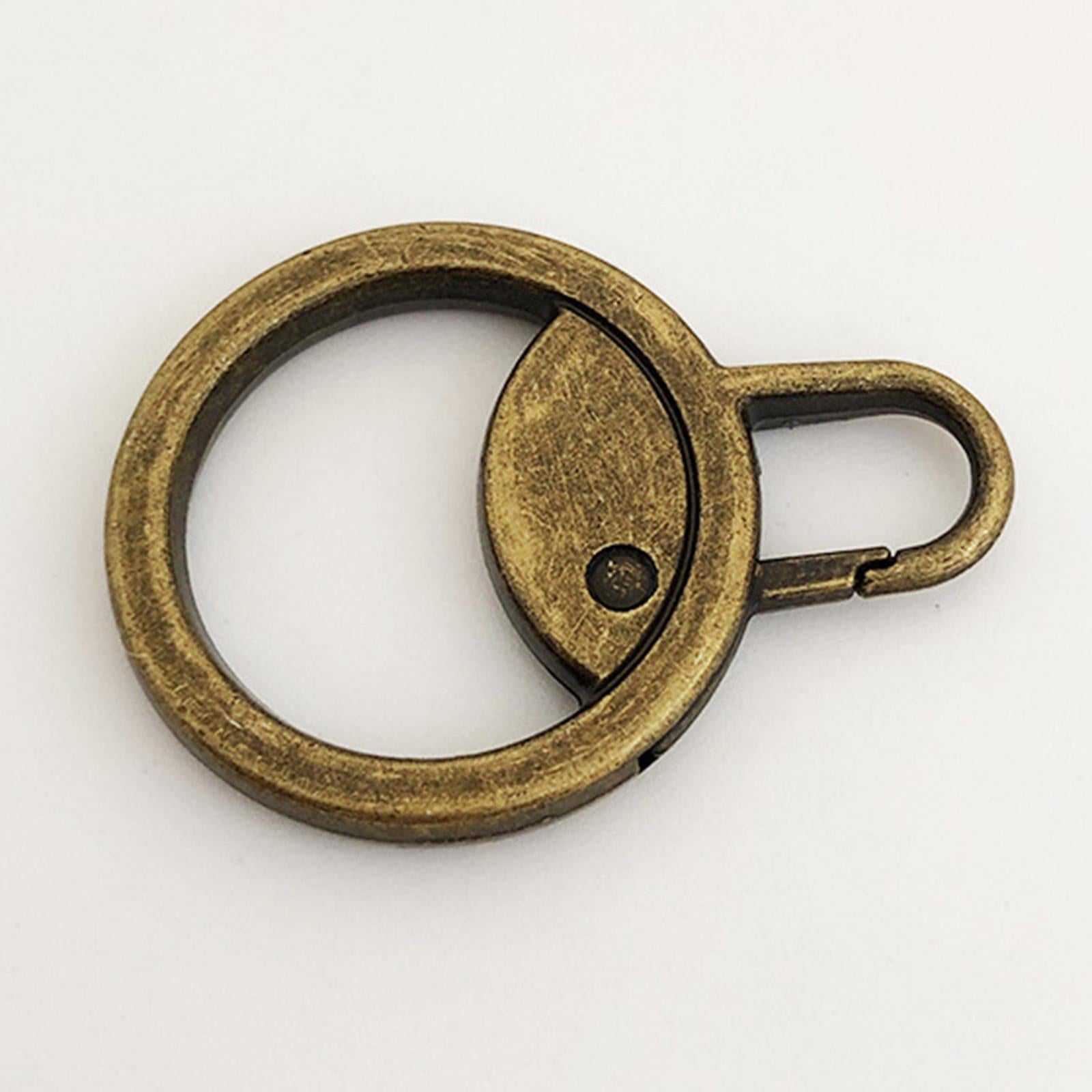 6 Pieces Zipper Pulls Durable Cord Extension Zipper Tab for Luggage Coat Bronze