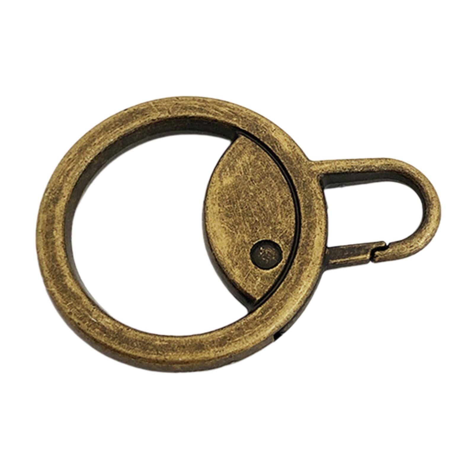 6 Pieces Zipper Pulls Durable Cord Extension Zipper Tab for Luggage Coat Bronze