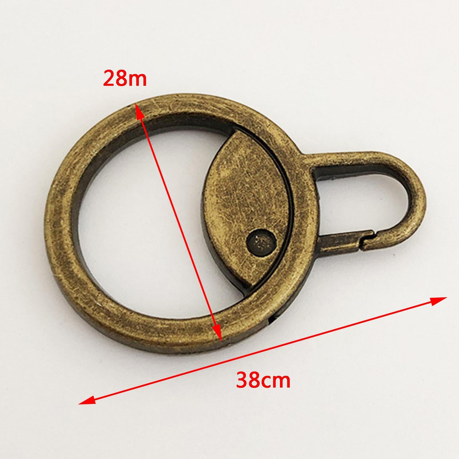 6 Pieces Zipper Pulls Durable Cord Extension Zipper Tab for Luggage Coat Bronze