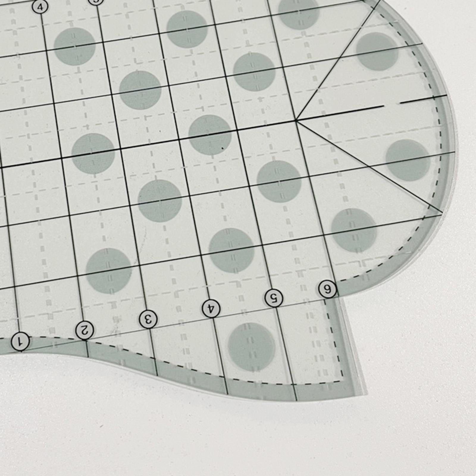 Clear Quilting Template Acrylic Patchwork Sewing Frames Ruler Crafts Measure