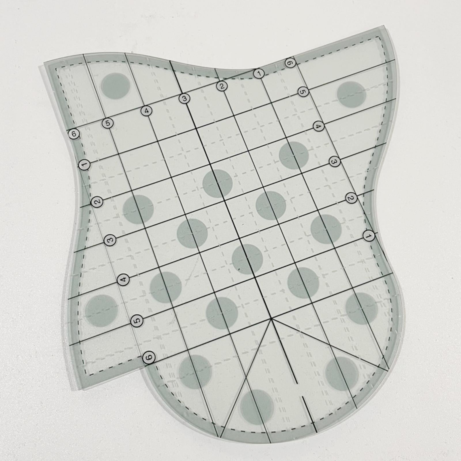 Clear Quilting Template Acrylic Patchwork Sewing Frames Ruler Crafts Measure