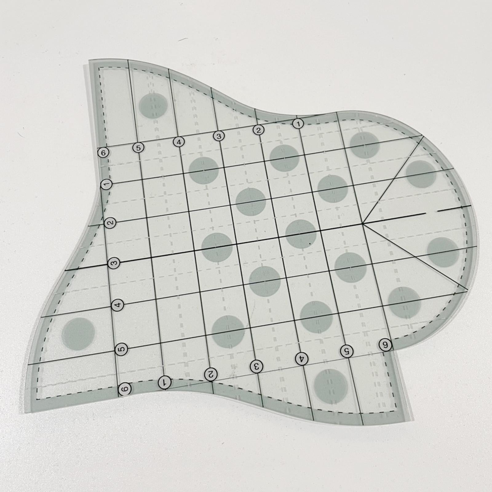 Clear Quilting Template Acrylic Patchwork Sewing Frames Ruler Crafts Measure