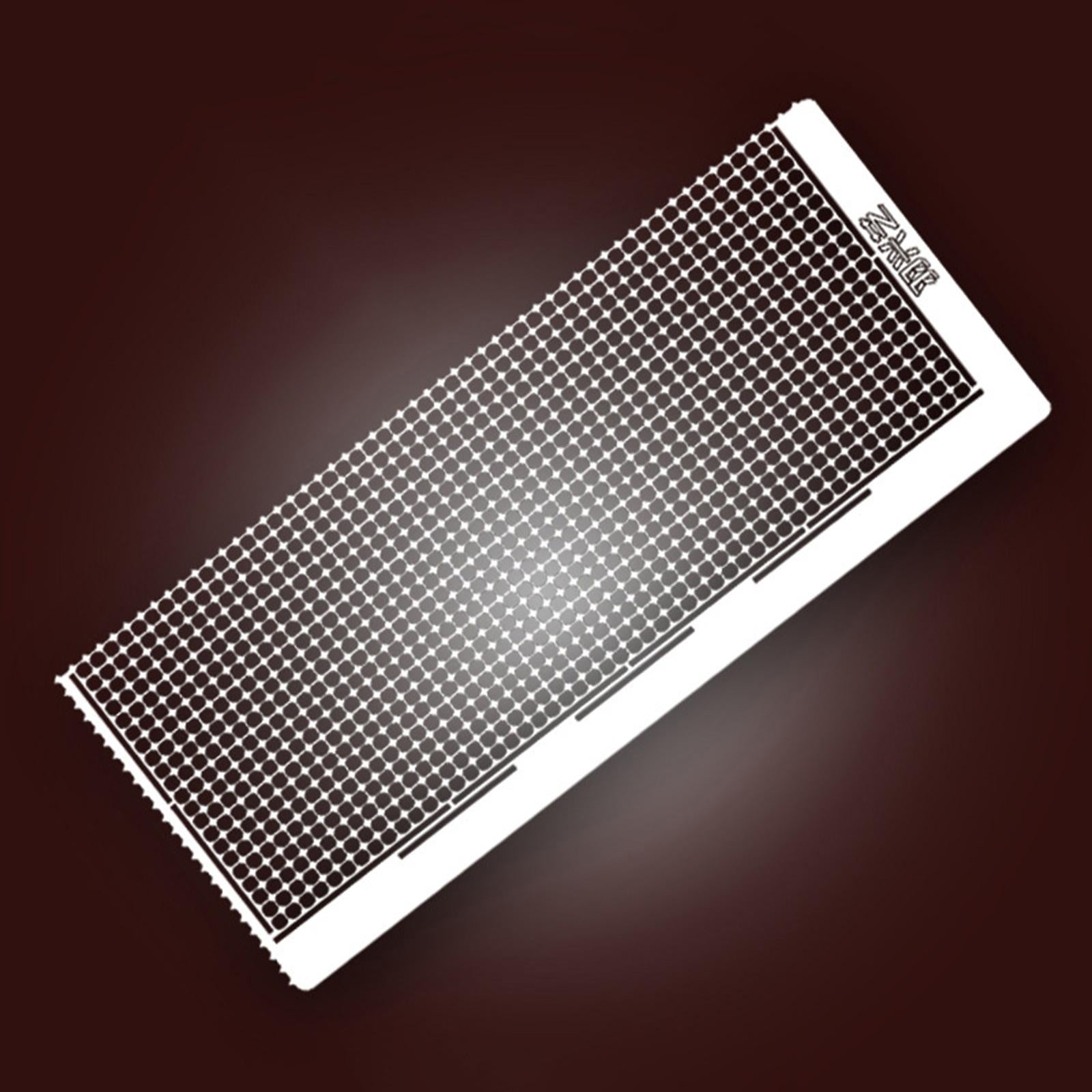 Diamond Painting Ruler Mesh Ruler Blank Grids Drawing Tool 15.5x7cm 0.3mm