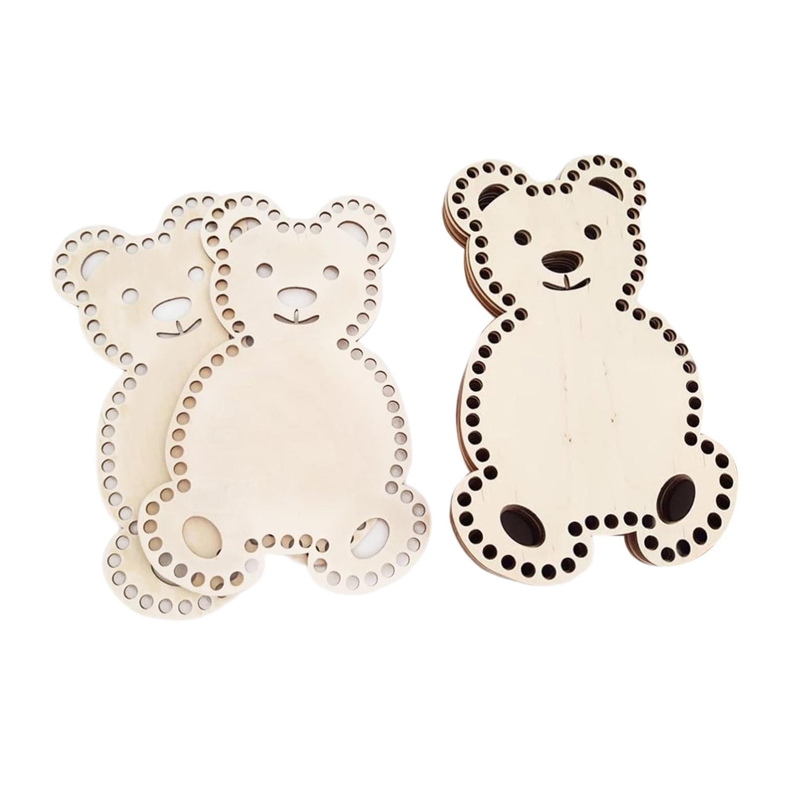 6pcs Wooden Bag Bottom Crochet Base Pad Handbag Crafts Tool DIY