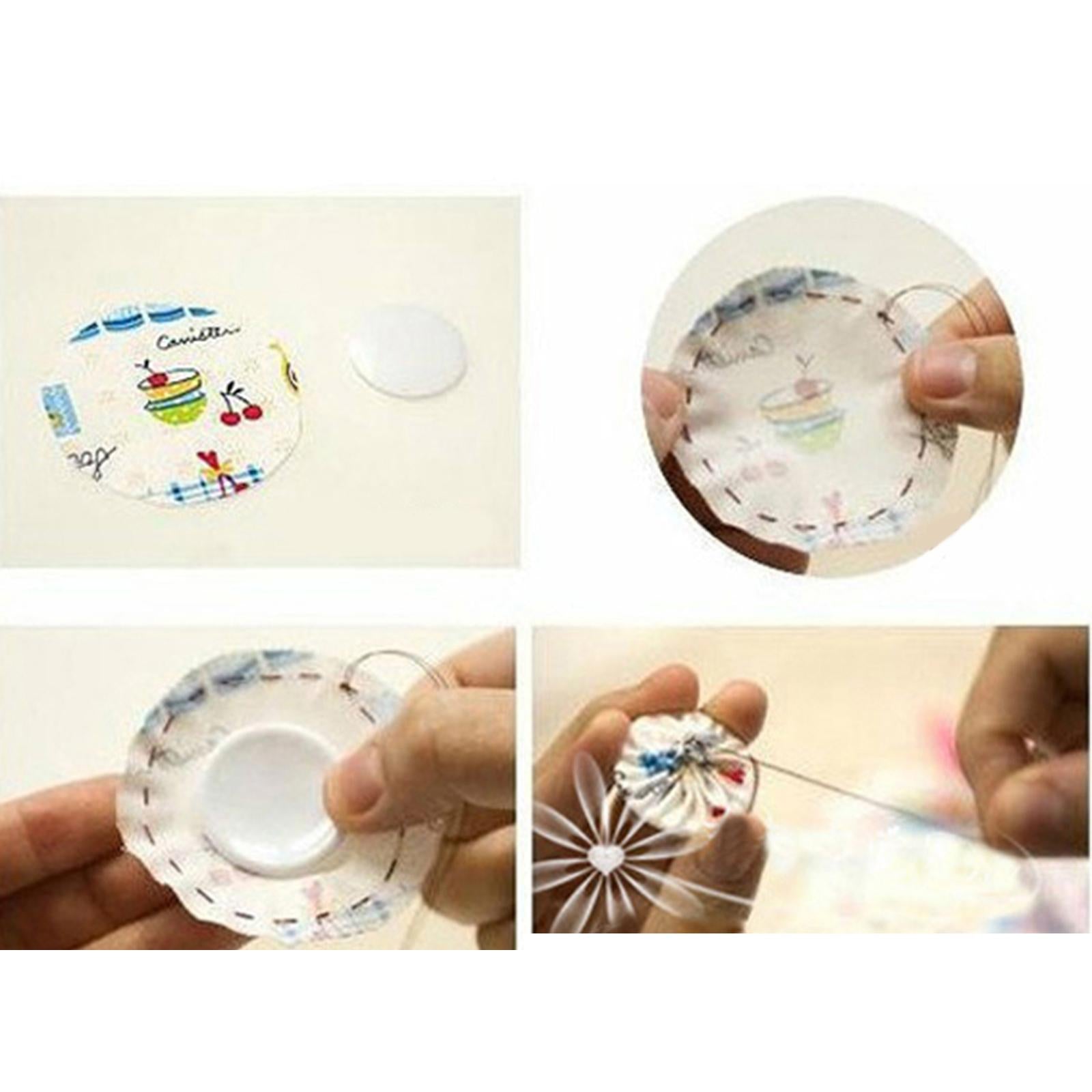 100 Pieces Hair Clip Base 10mm DIY Handmade Silver Buttons for Findings Girl