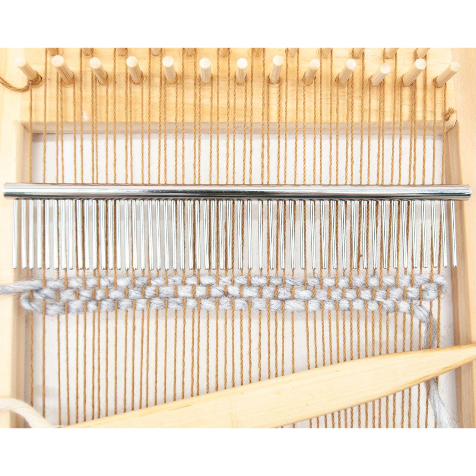 Portable Macrame Fringe Comb Anti-static Stainless Steel Knotting Art Brush