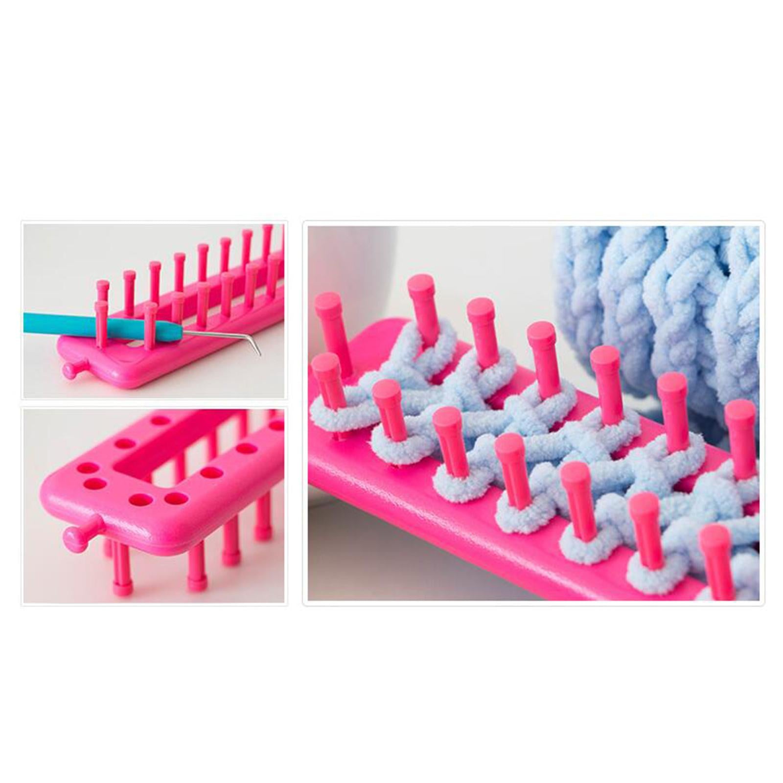 Knitting Looms Set Weaving Suture Needle for Socks Hats Sweater Rectangle