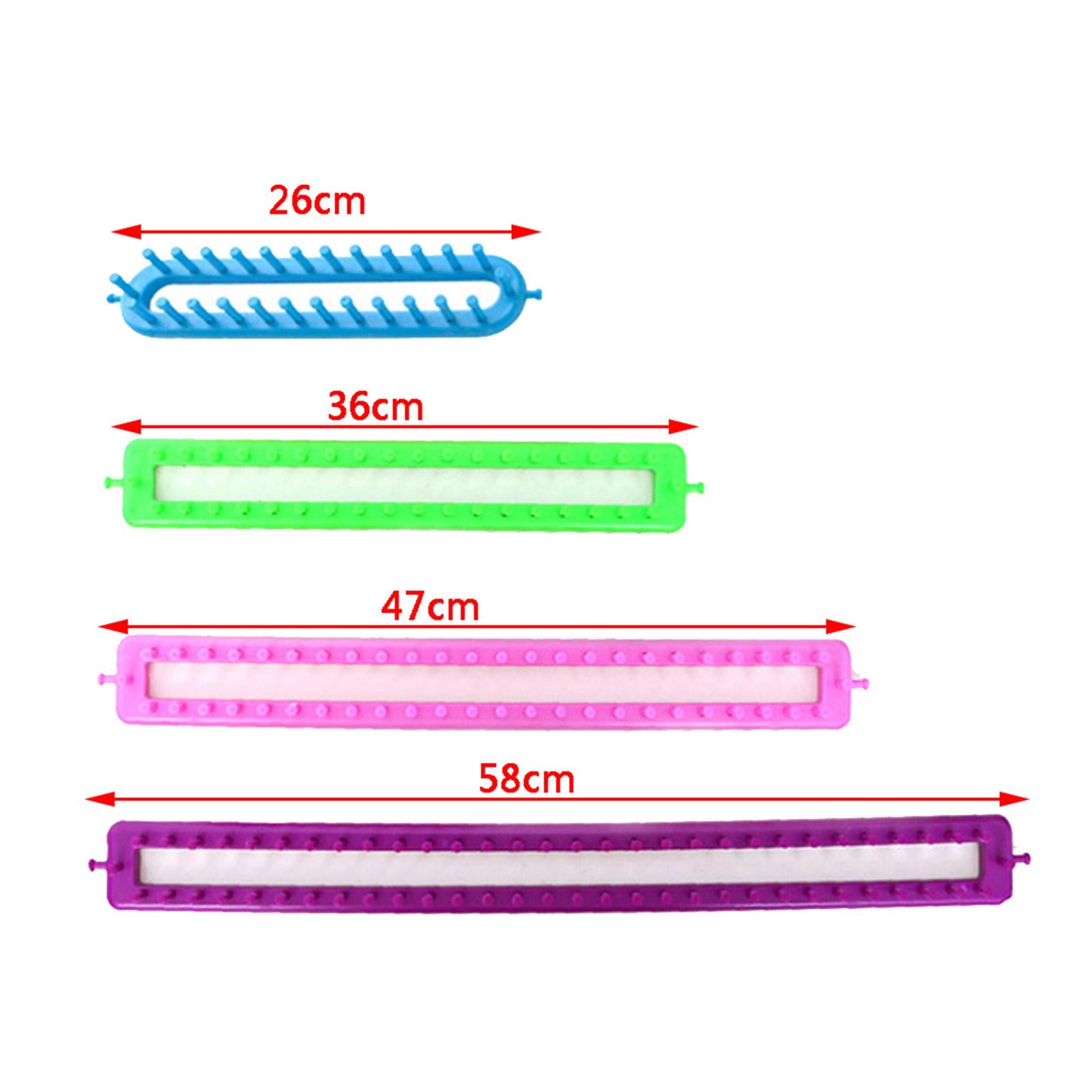 Knitting Looms Set Weaving Suture Needle for Socks Hats Sweater Rectangle
