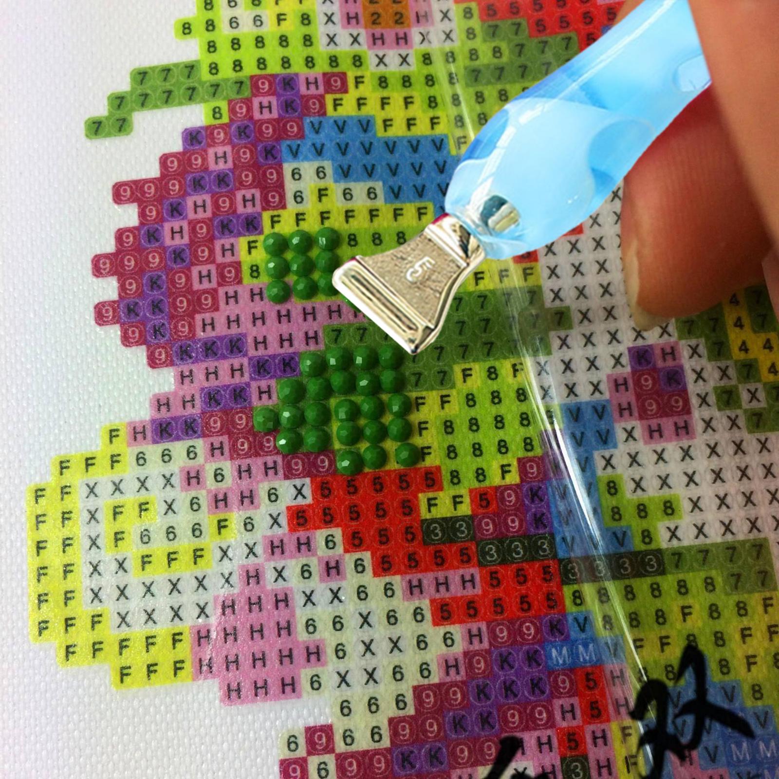 Drill Pen Heads Square 5D Painting Tips Multi Placer Kit for Replacement