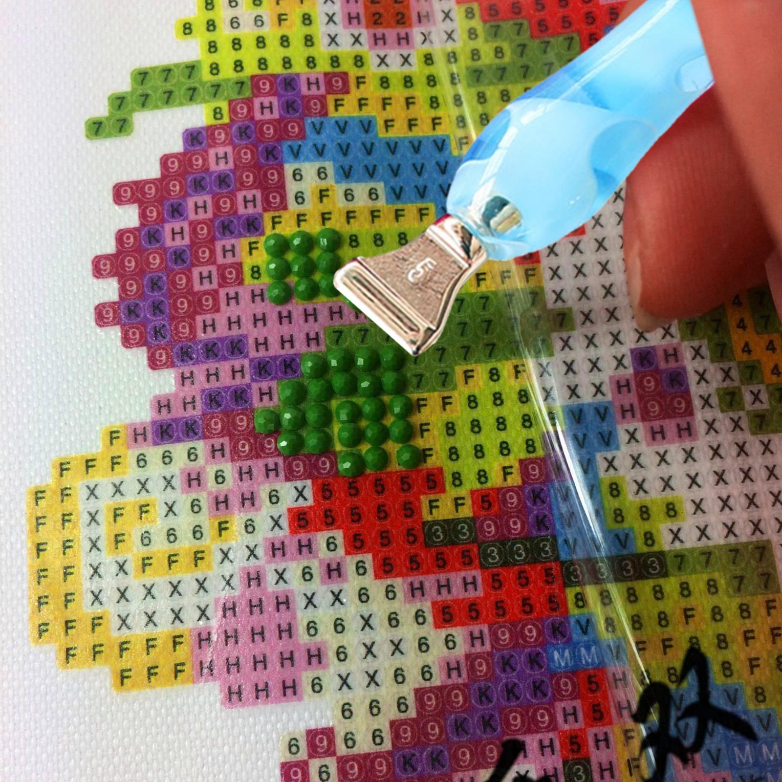 13x Durable Metal Tip Heads Single Placers DIY for Diamond Painting Pen Arts