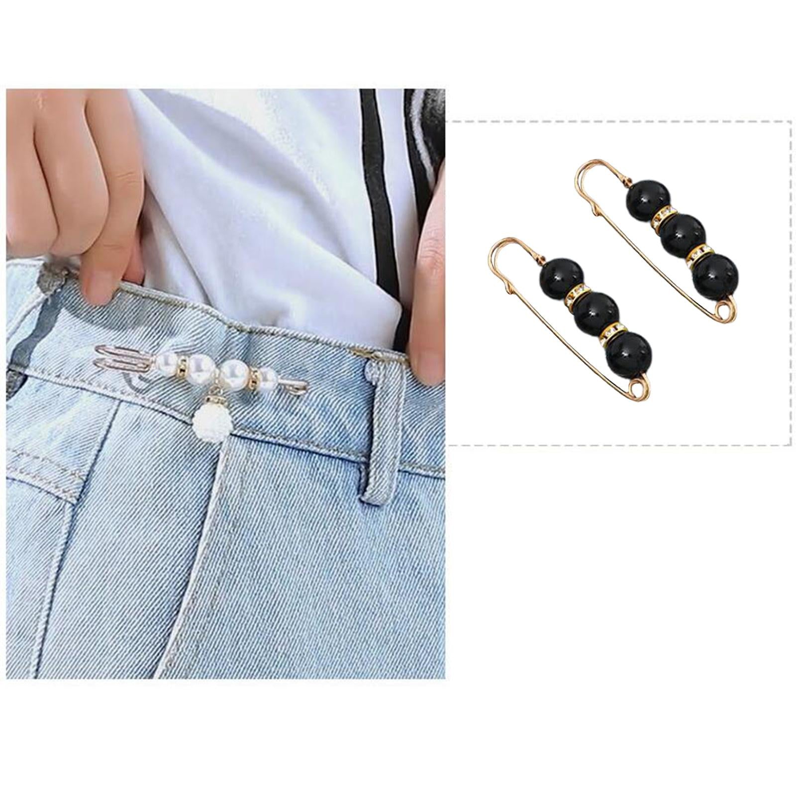 Jean Waist Buckle Button Durable Replacement for Pants Shorts Kids Brown