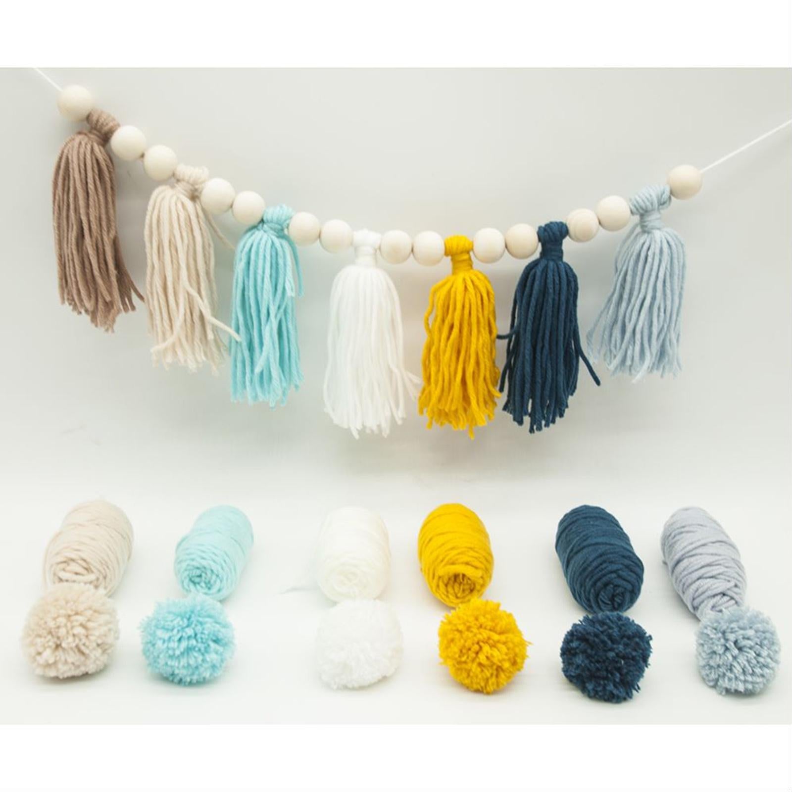 4 Sizes Pompom Maker Fluff Ball Waver DIY Knitting Fuzz Ball Making Supplies Pompom Maker 6 Yarns