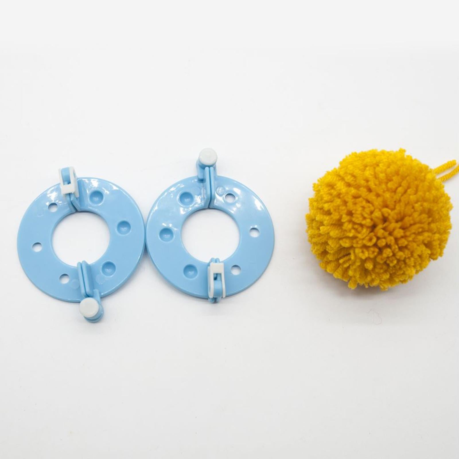 4 Sizes Pompom Maker Fluff Ball Waver DIY Knitting Fuzz Ball Making Supplies Pompom Maker 12Yarns
