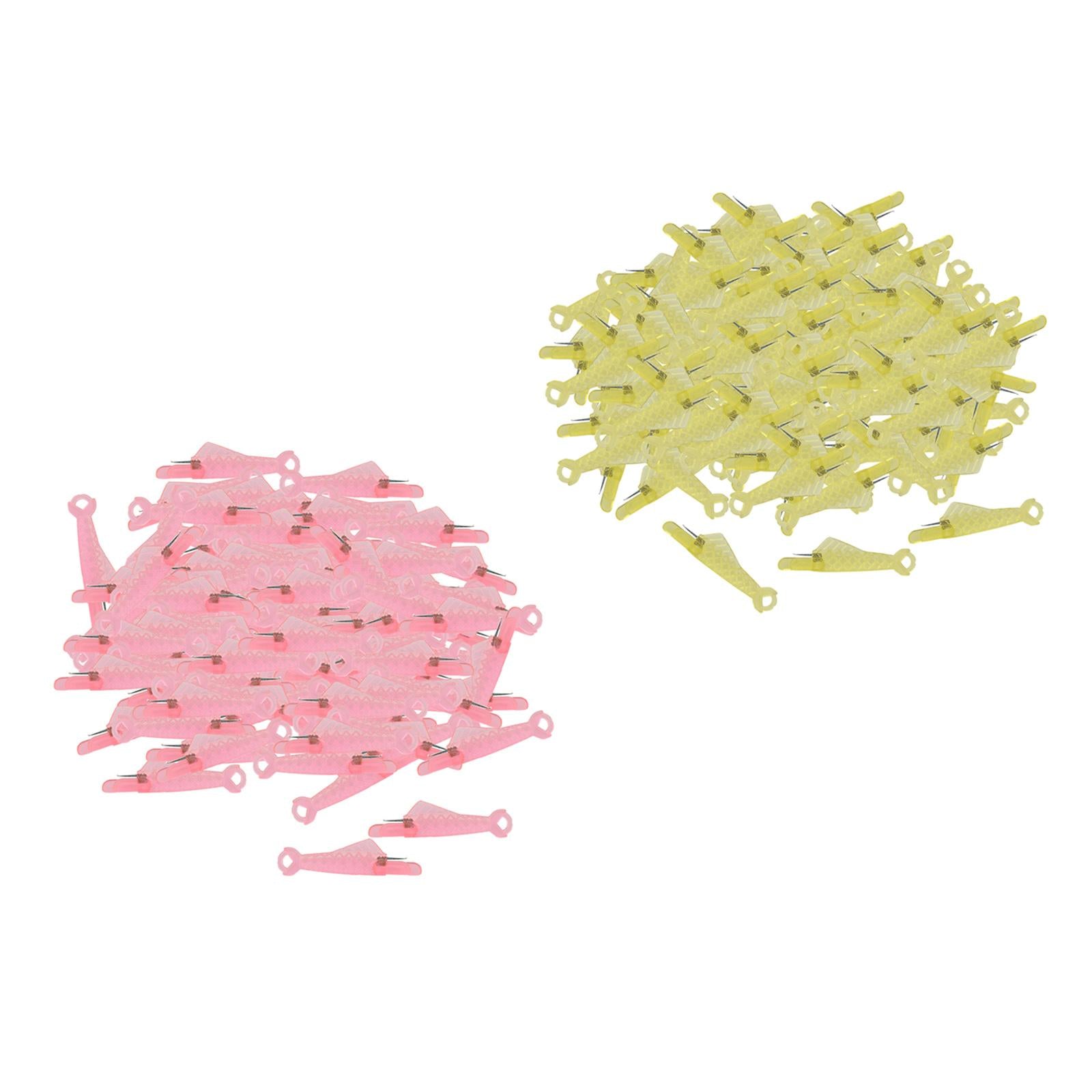 100x Needle Threader Embroidery Cross Stitch Needle Threading Tools Pink