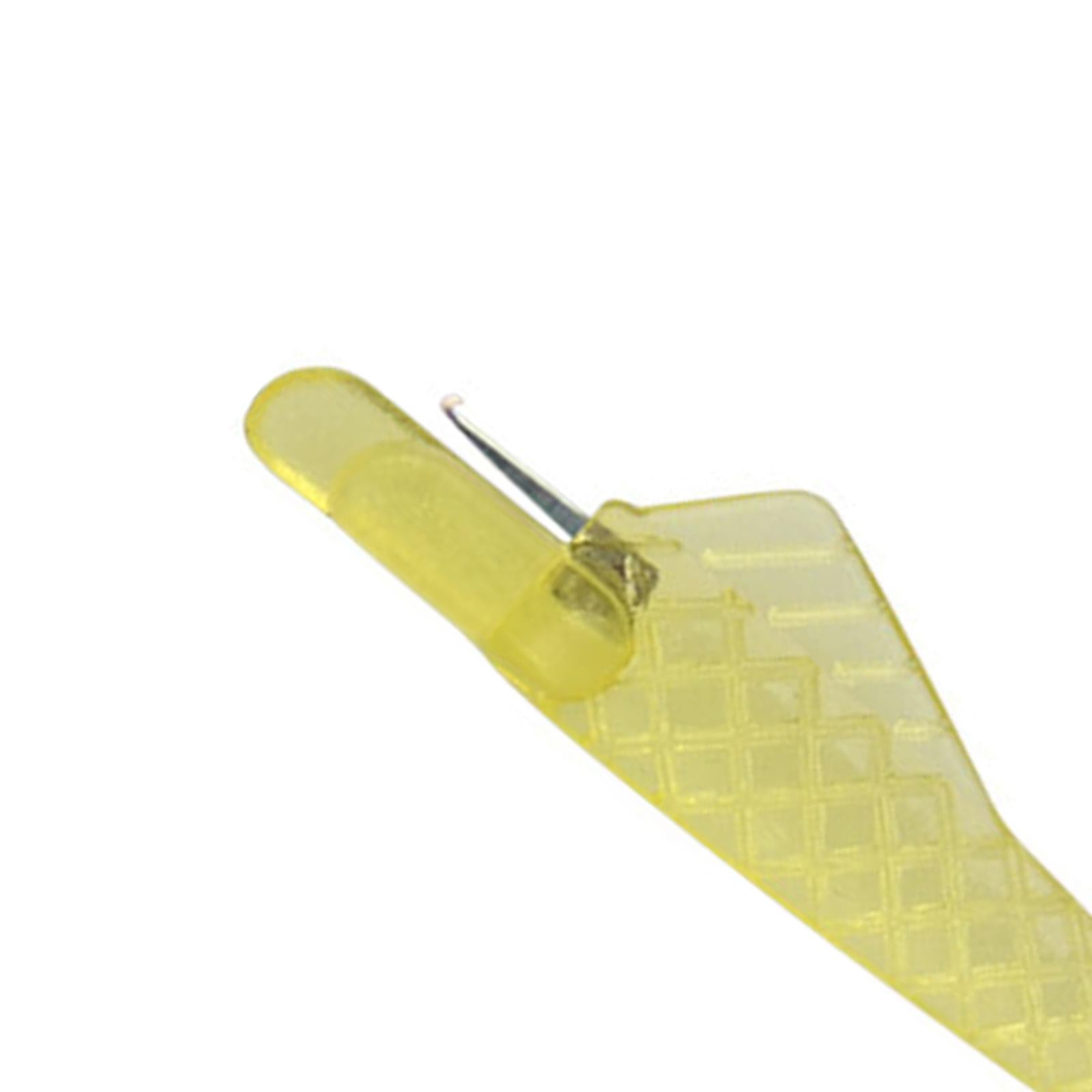 100x Needle Threader Embroidery Cross Stitch Needle Threading Tools Yellow