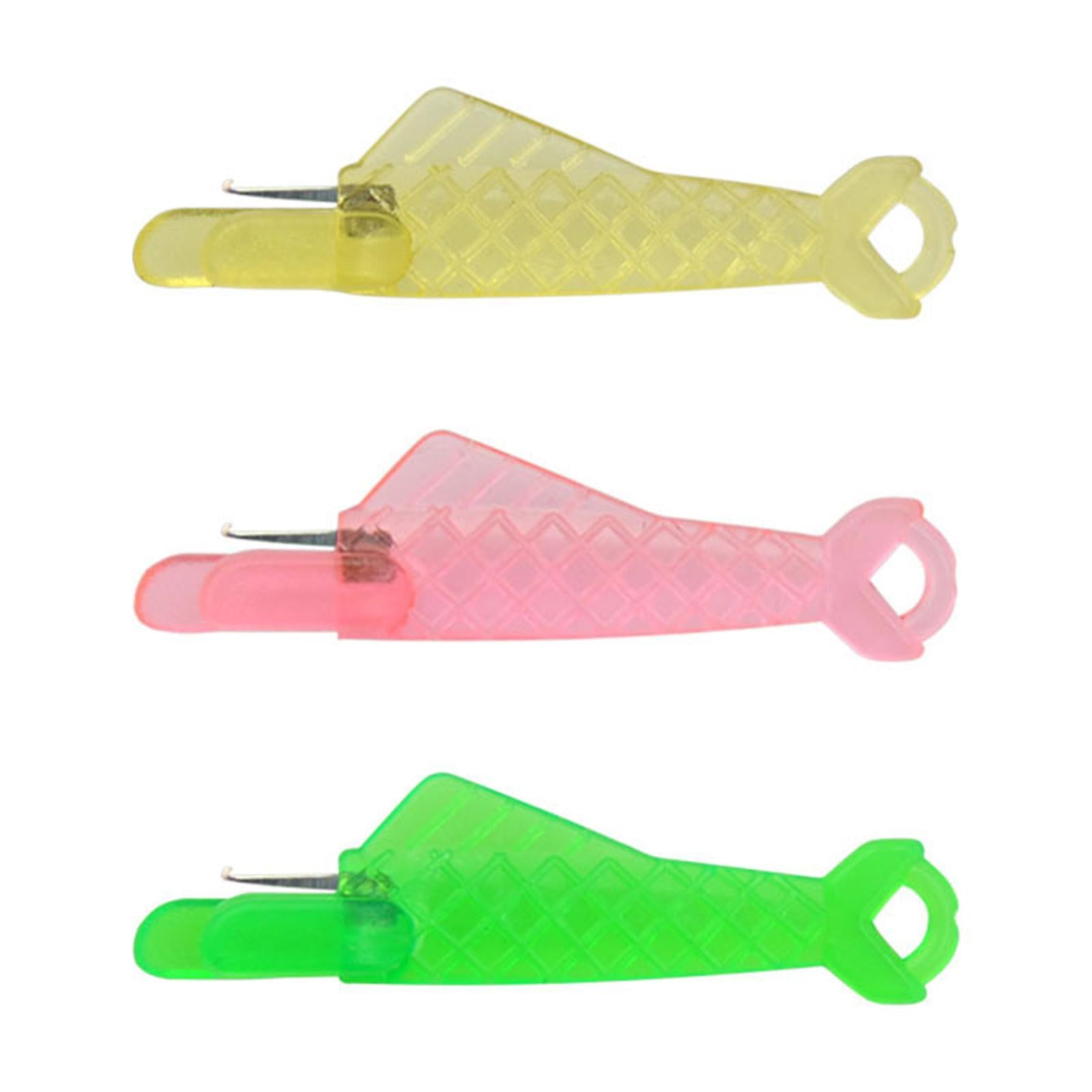 100x Needle Threader Embroidery Cross Stitch Needle Threading Tools Yellow