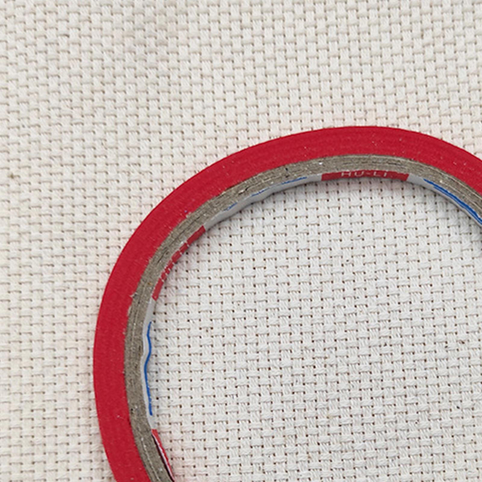 10 Rolls Grid Marking Tape Self-Adhesive Narrow Finishing for Sewing Red
