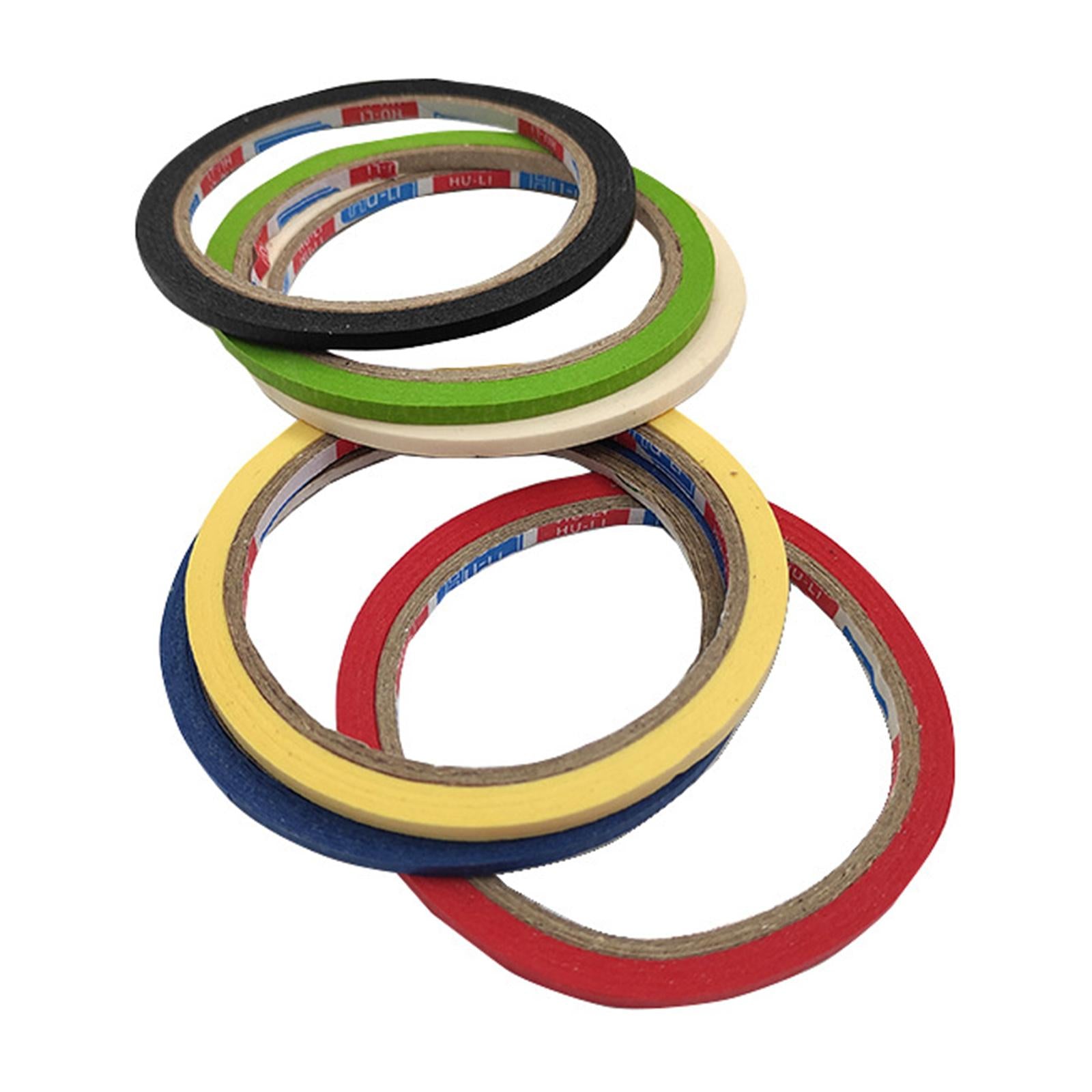 10 Rolls Grid Marking Tape Self-Adhesive Narrow Finishing for Sewing Red