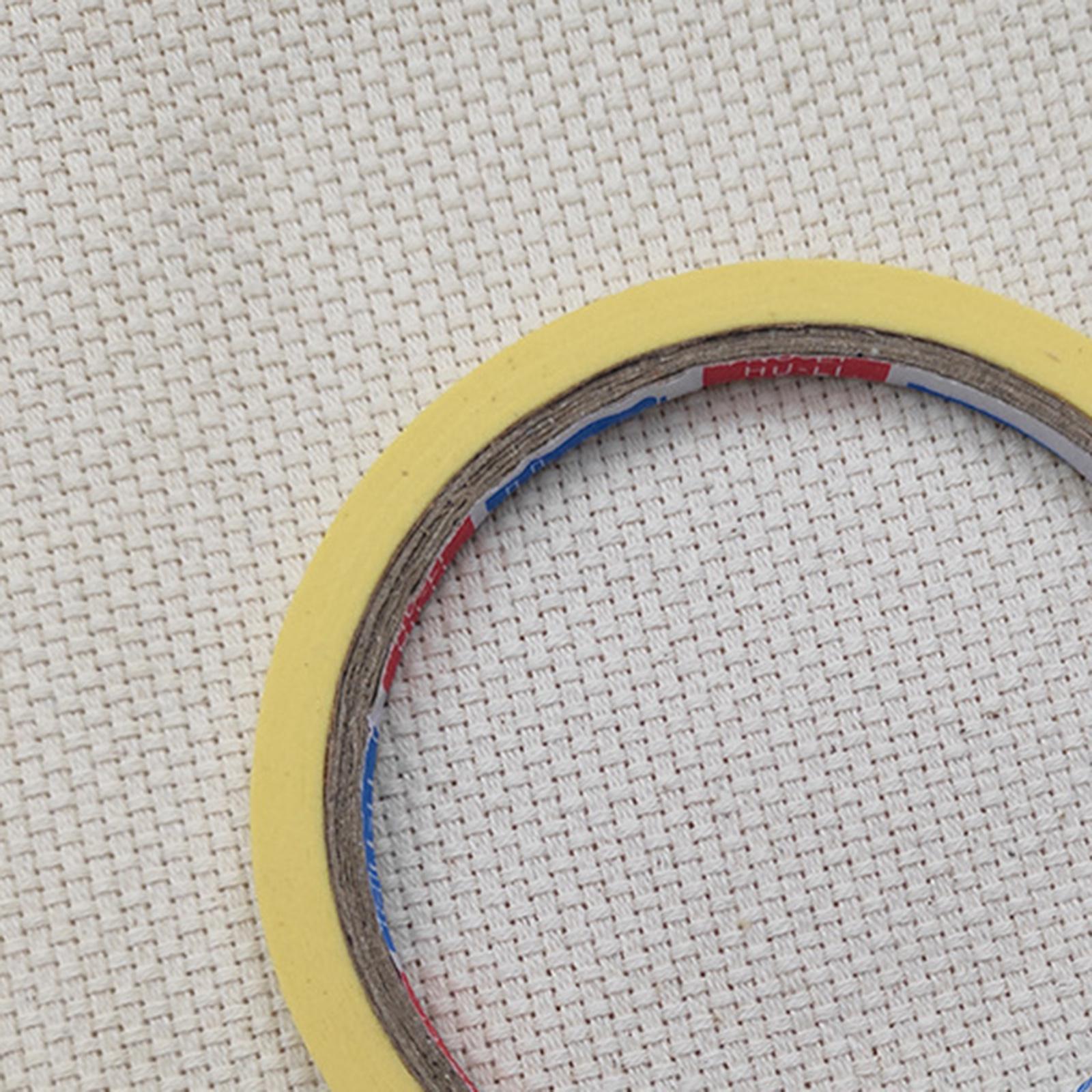 10 Rolls Grid Marking Tape Self-Adhesive Narrow Finishing for Sewing Yellow