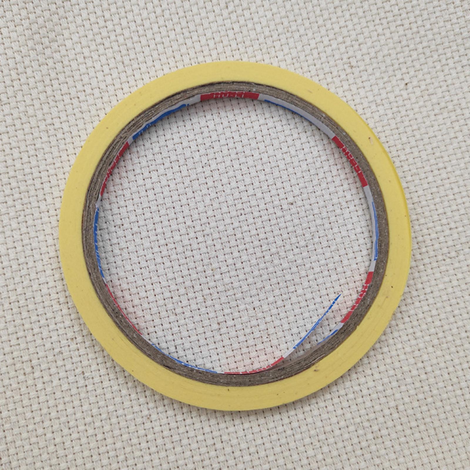 10 Rolls Grid Marking Tape Self-Adhesive Narrow Finishing for Sewing Yellow