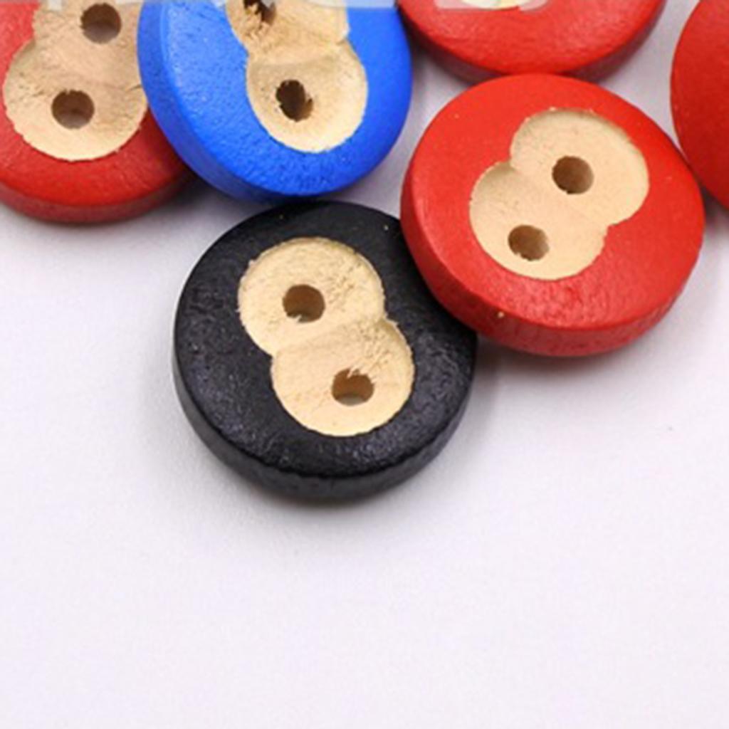 100pcs Retro Monkey Face Wood Buttons fit Sewing Scrapbook Cloth Crafts