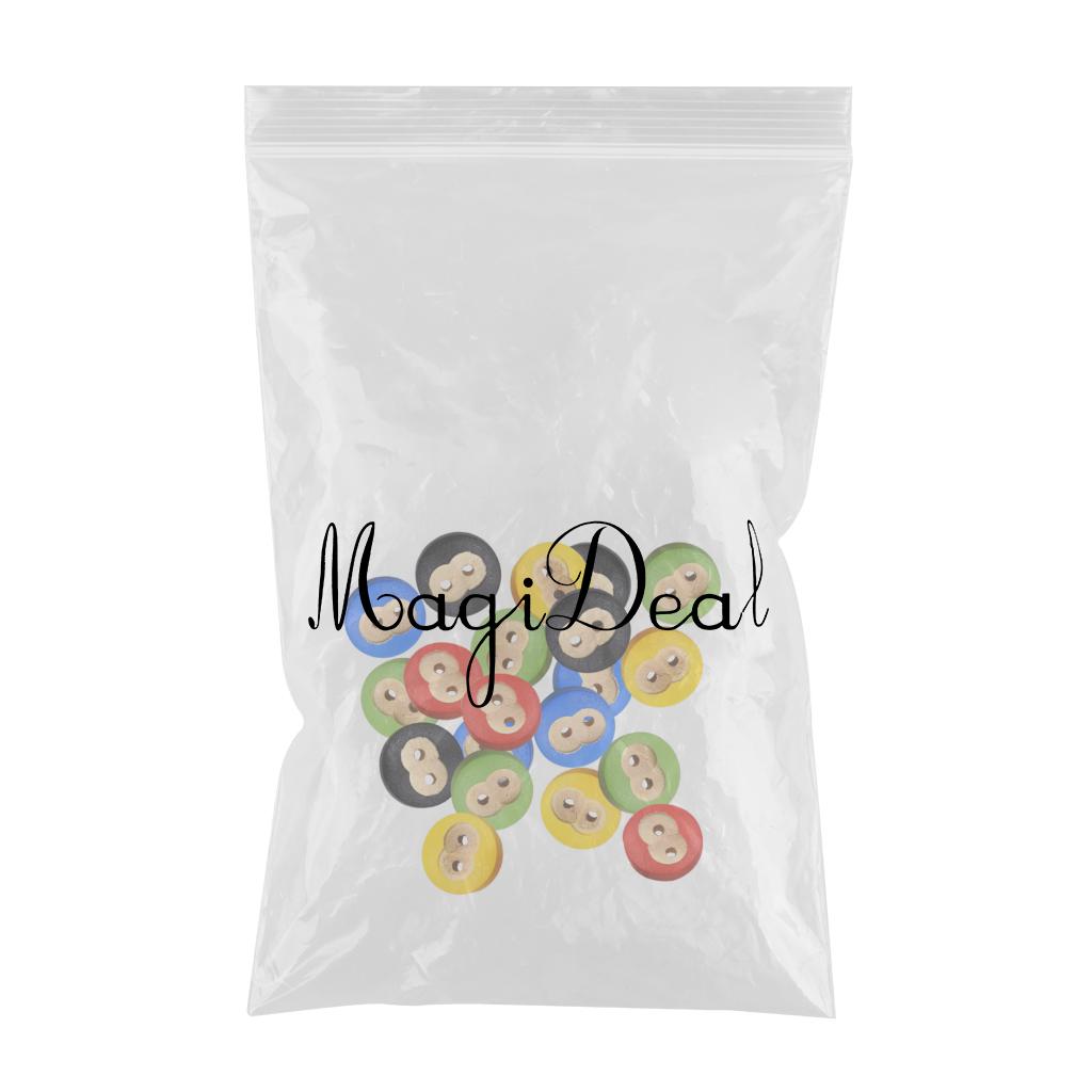 100pcs Retro Monkey Face Wood Buttons fit Sewing Scrapbook Cloth Crafts