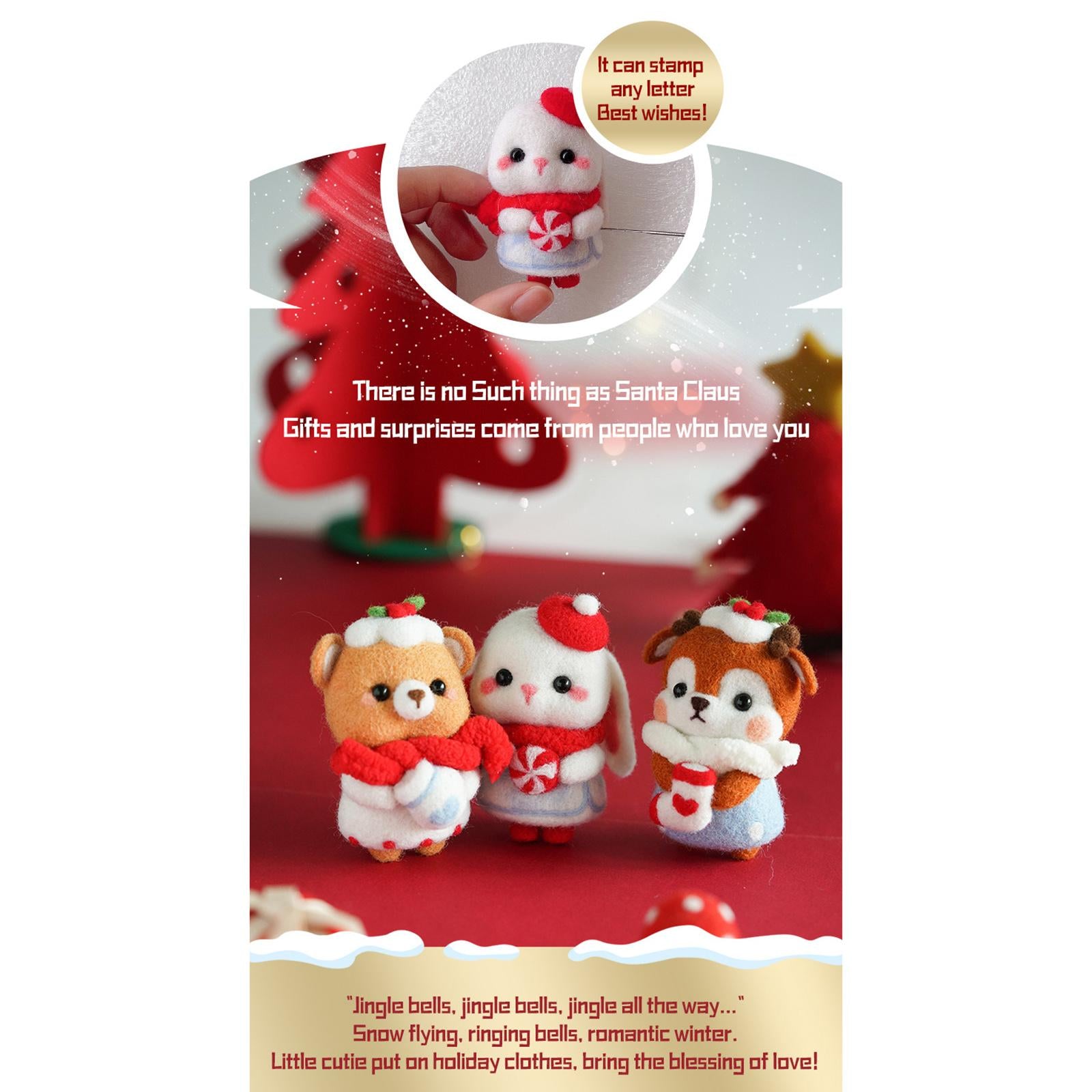 Wool Felt Needle Felt Tool Set Craft Tool Kit for Starter Beginners Style 2