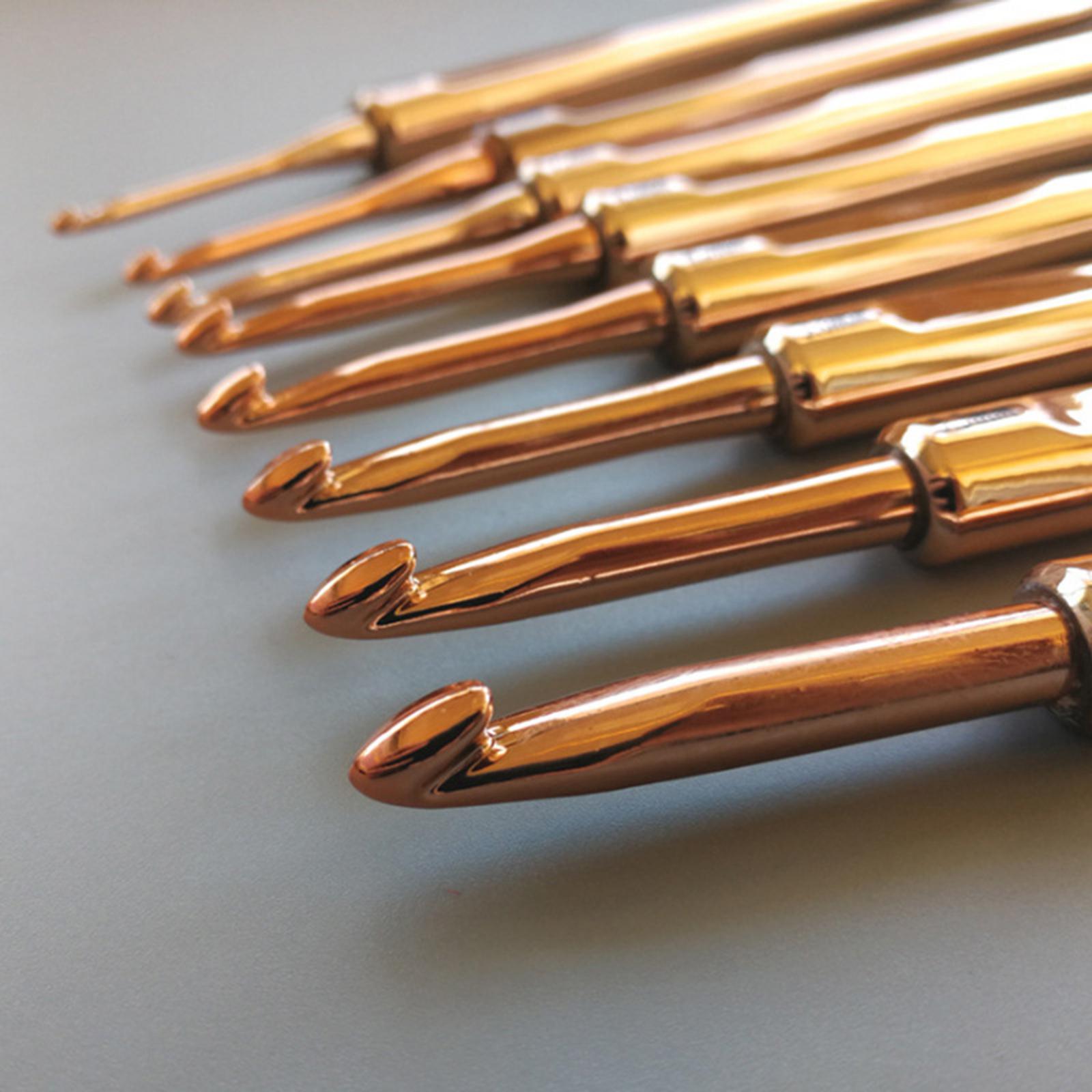 8PCS Crochet Hooks Kit Set Sewing Project DIY Knitting Art Tools