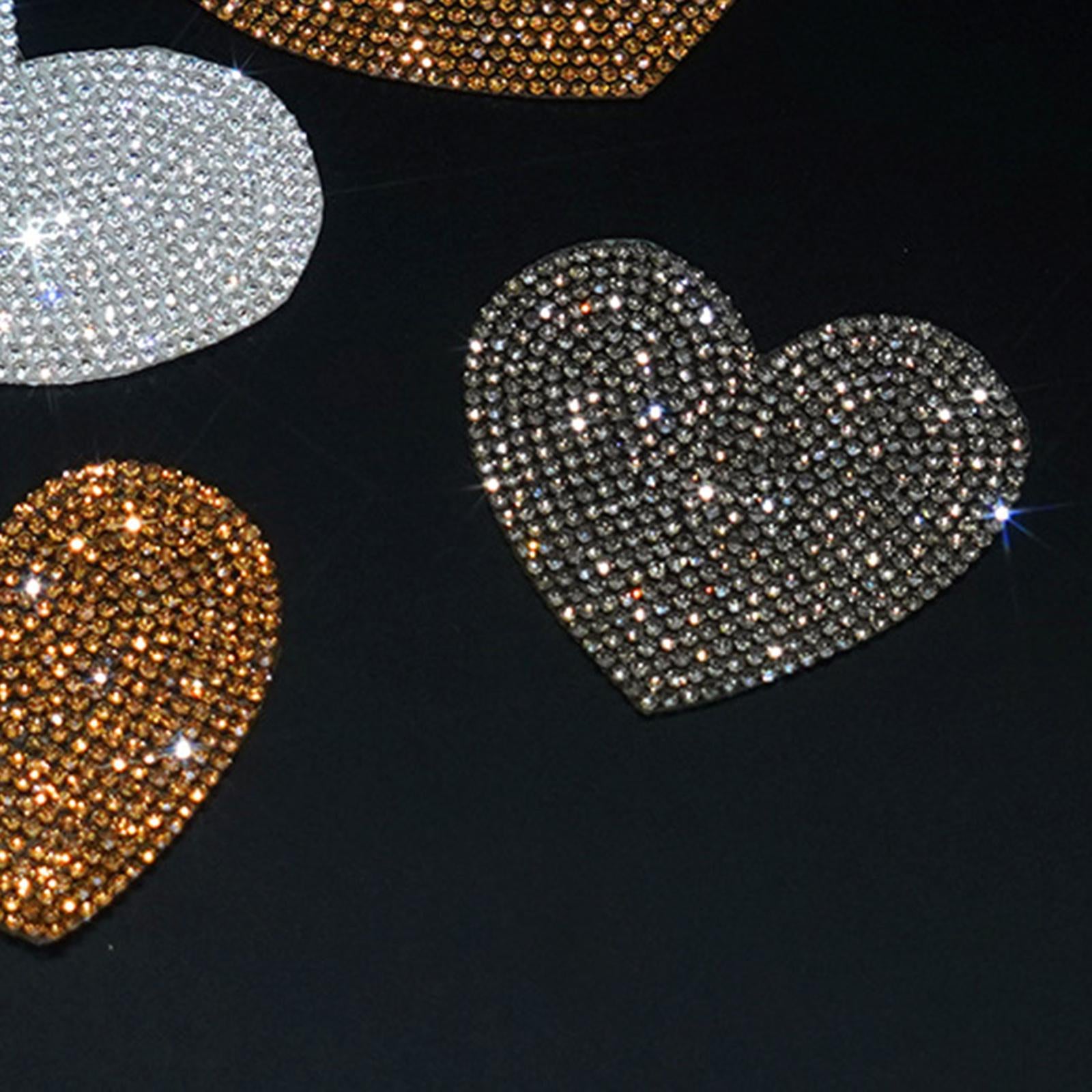 4 Pcs/Lot Rhinestone Sticker Phone Case Decoration Bling Sewing Accessories