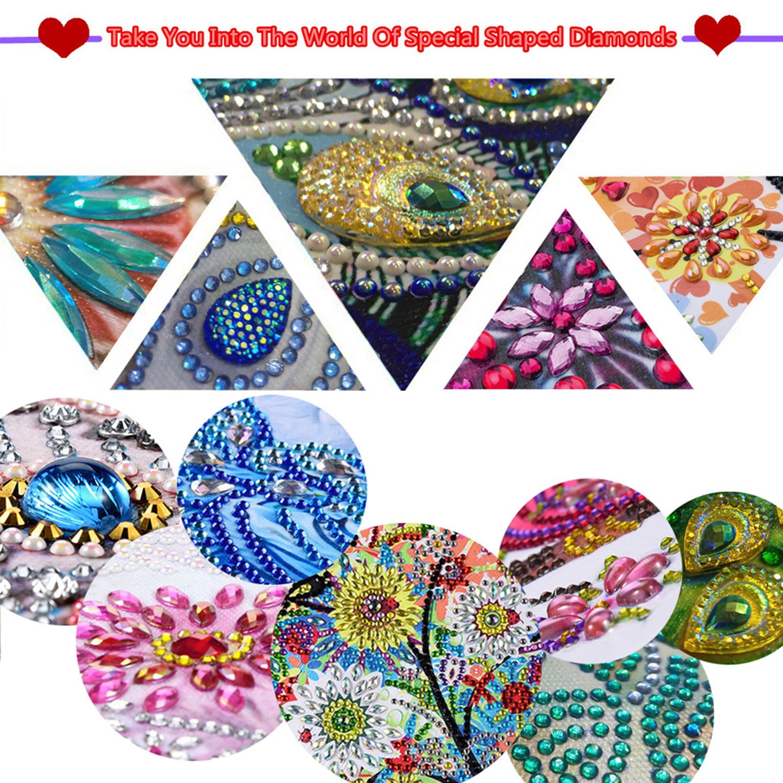Xmas Diamond Painting Pendant DIY Hanging Decoration for Door Window AA842