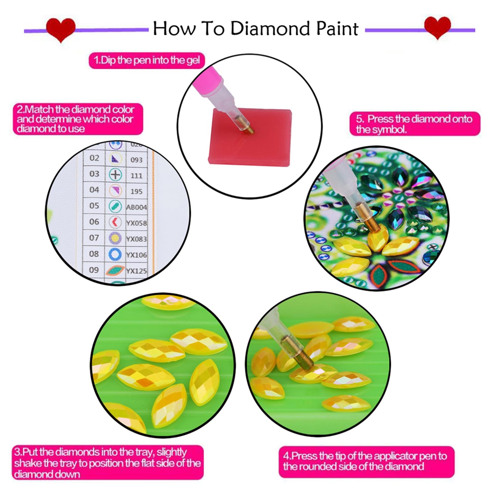 Xmas Diamond Painting Pendant DIY Hanging Decoration for Door Window AA842