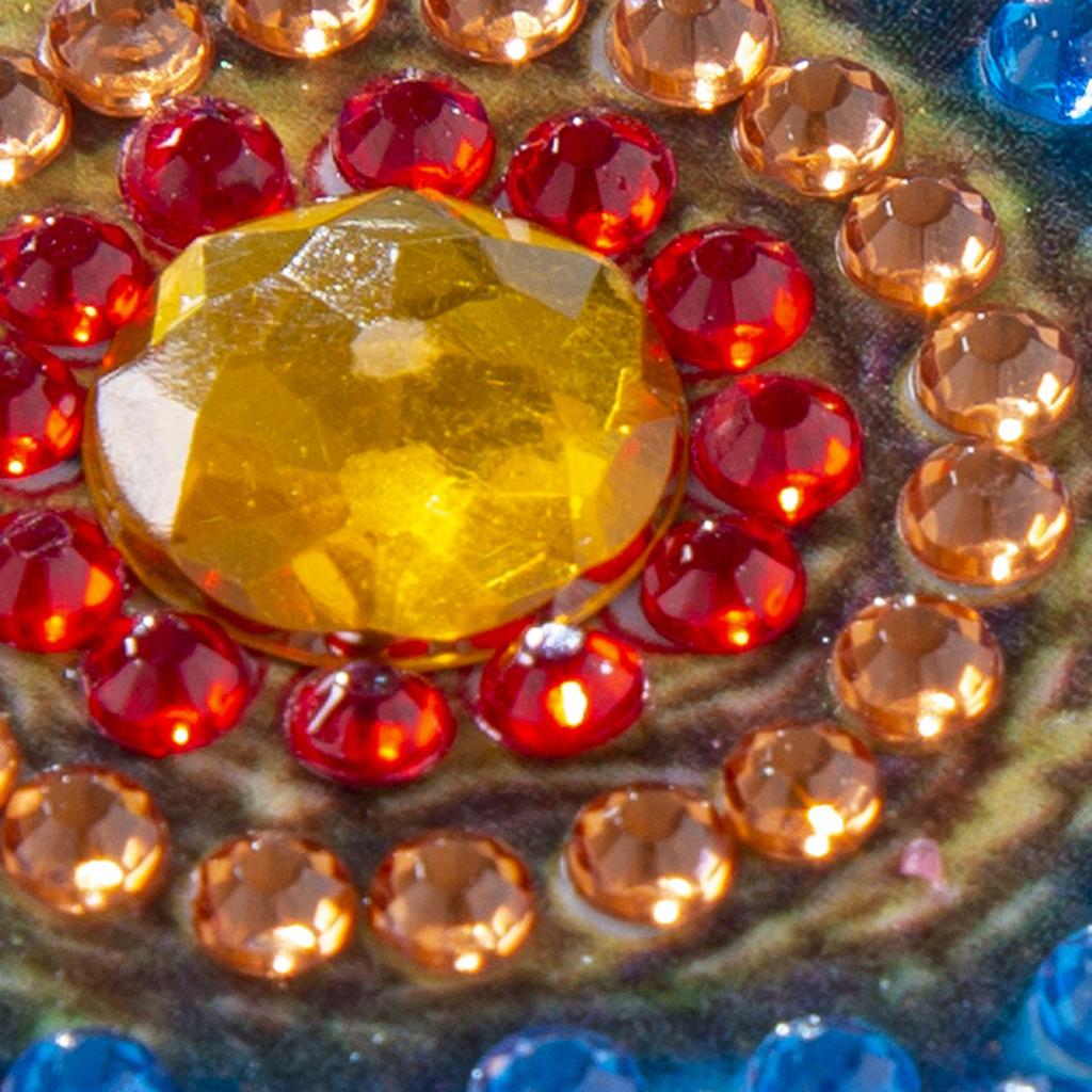 1x 5D DIY Full Drill Diamond Painting Flowers Hearts Cross Stitch Wall Decor Royal Blue