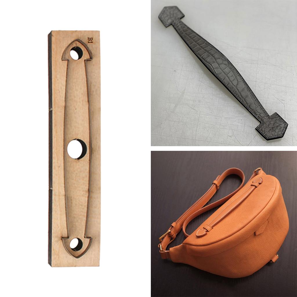 Steel Wood Leather Craft Dies Cutting Dies Bag Handle Strap Template 210mm