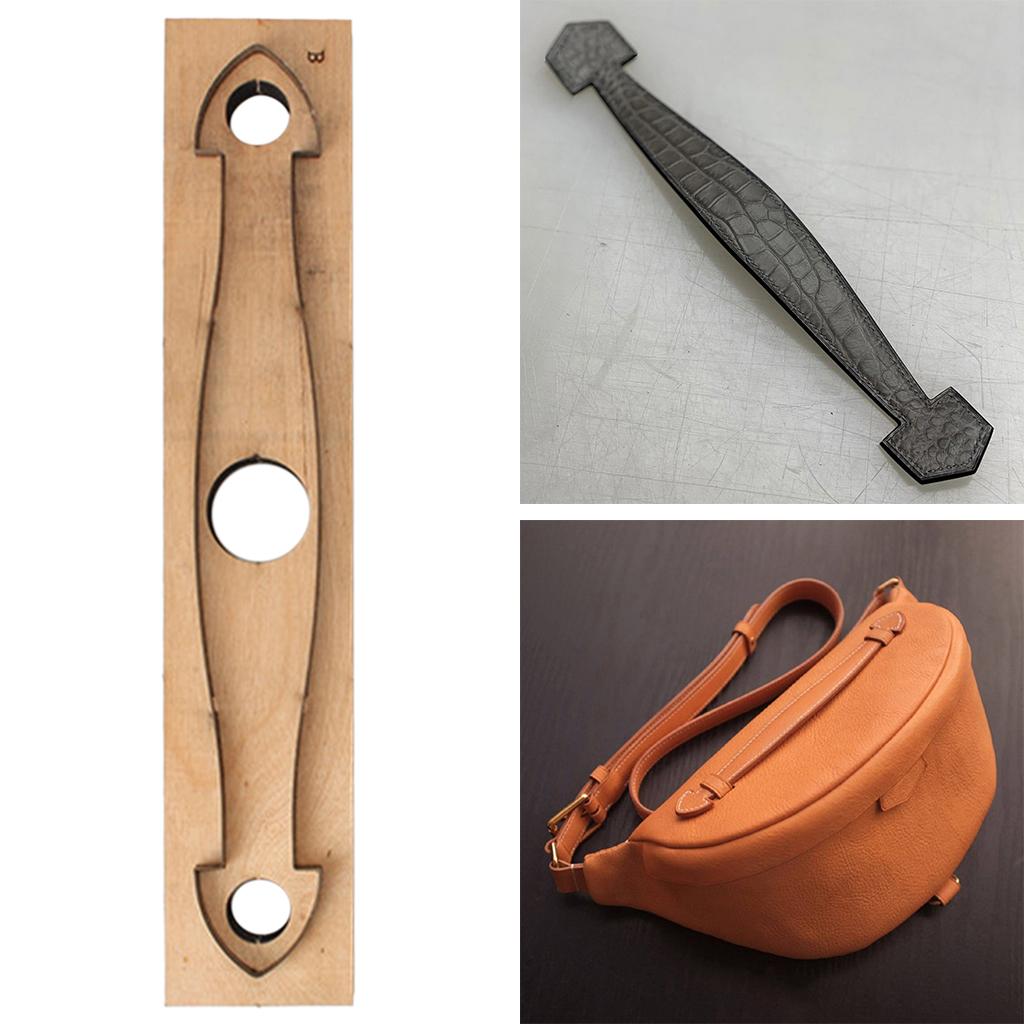 Steel Wood Leather Craft Dies Cutting Dies Bag Handle Strap Template 260mm