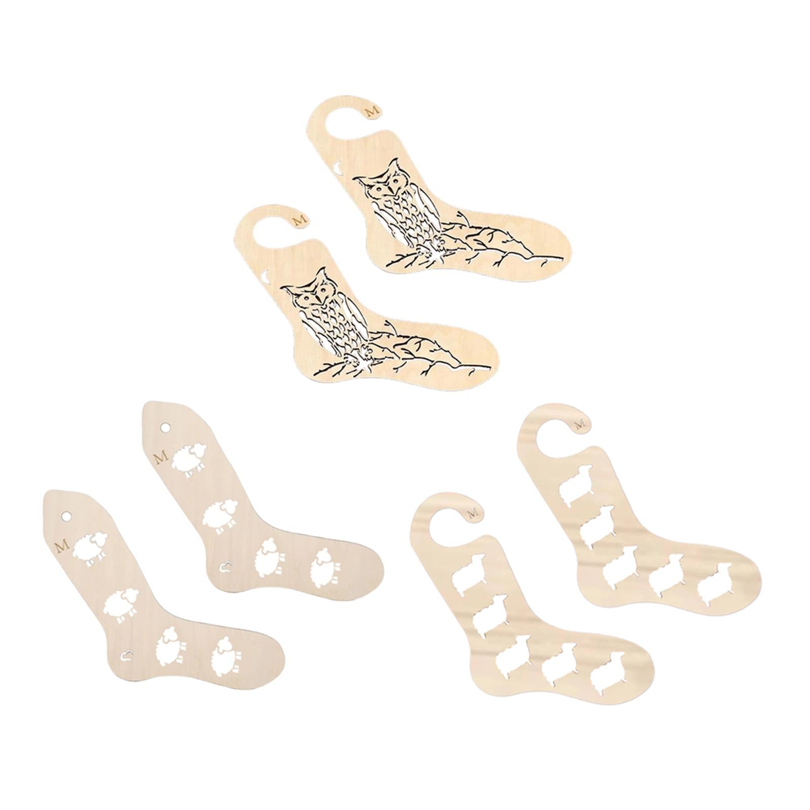 Sock Blocker Wooden Household Knitting Mold 2 Pcs for Lovers for Female LT06001