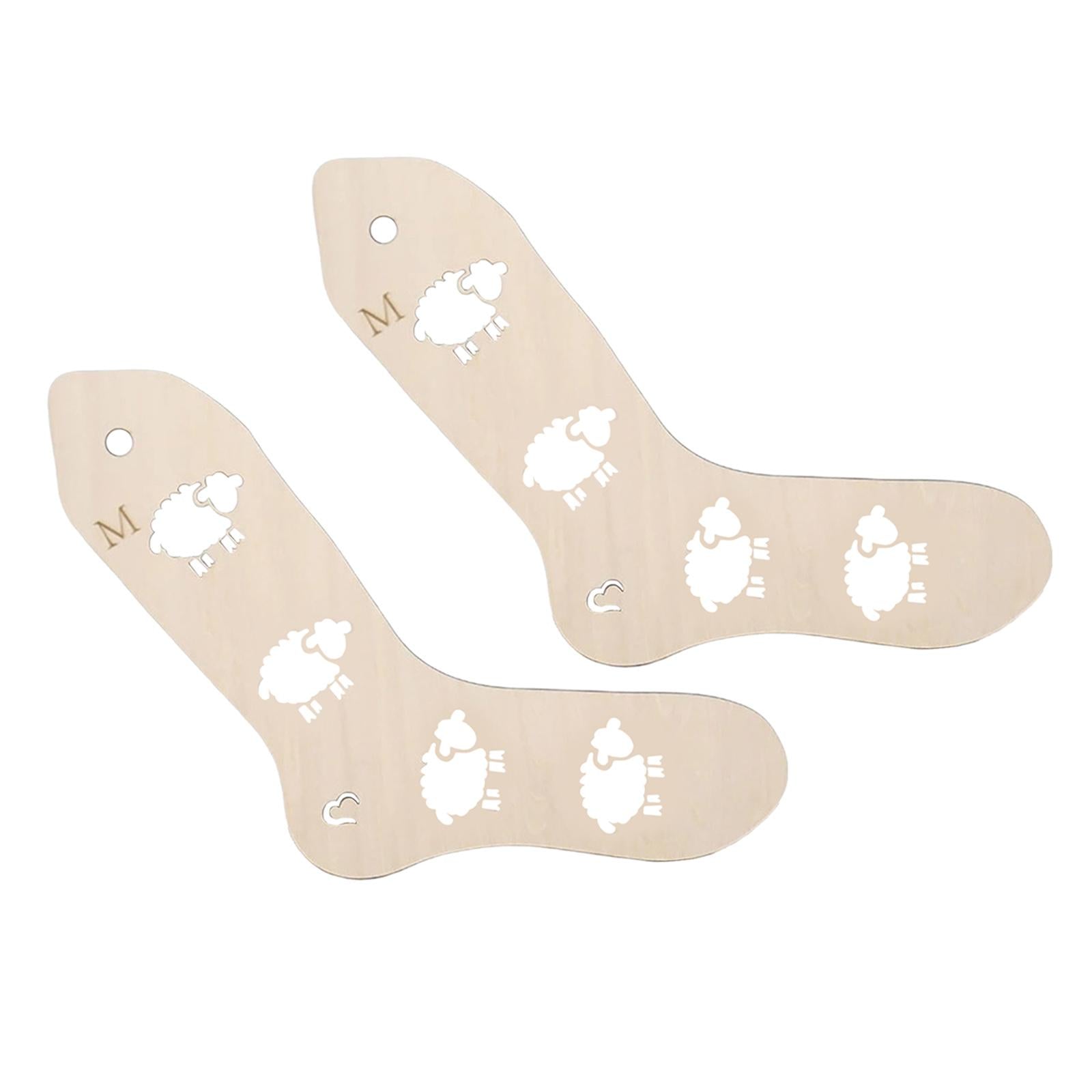 Sock Blocker Wooden Household Knitting Mold 2 Pcs for Lovers for Female LT06004