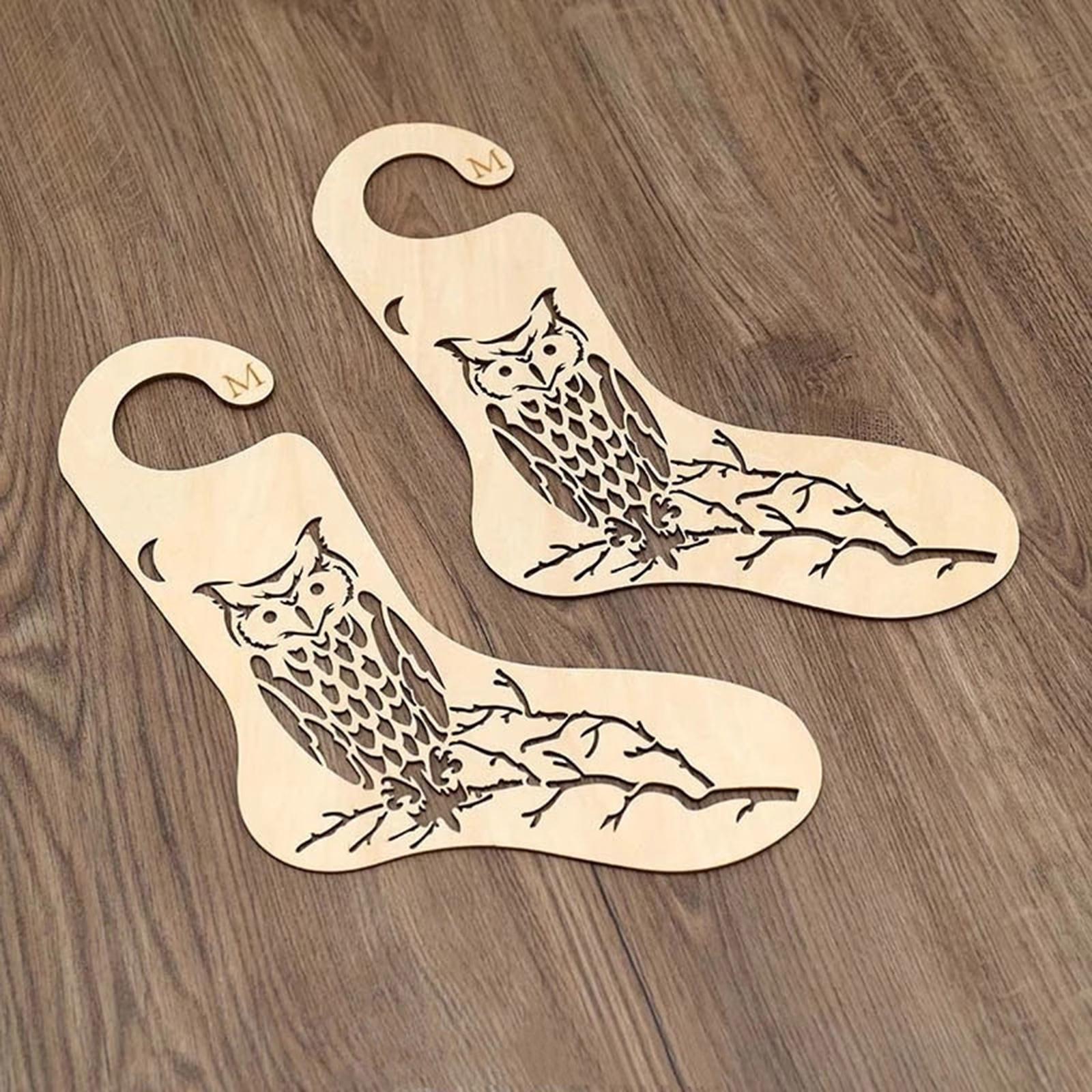 Sock Blocker Wooden Household Knitting Mold 2 Pcs for Lovers for Female LT06005