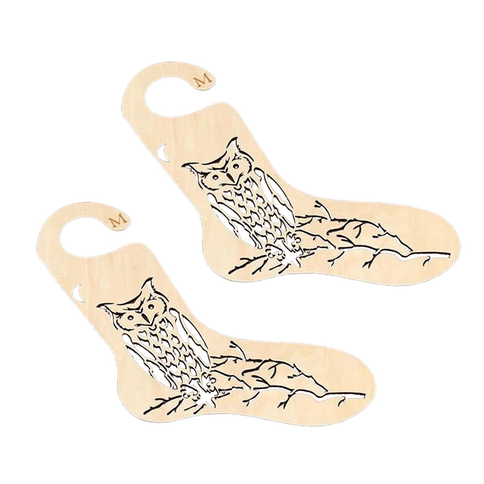 Sock Blocker Wooden Household Knitting Mold 2 Pcs for Lovers for Female LT06005