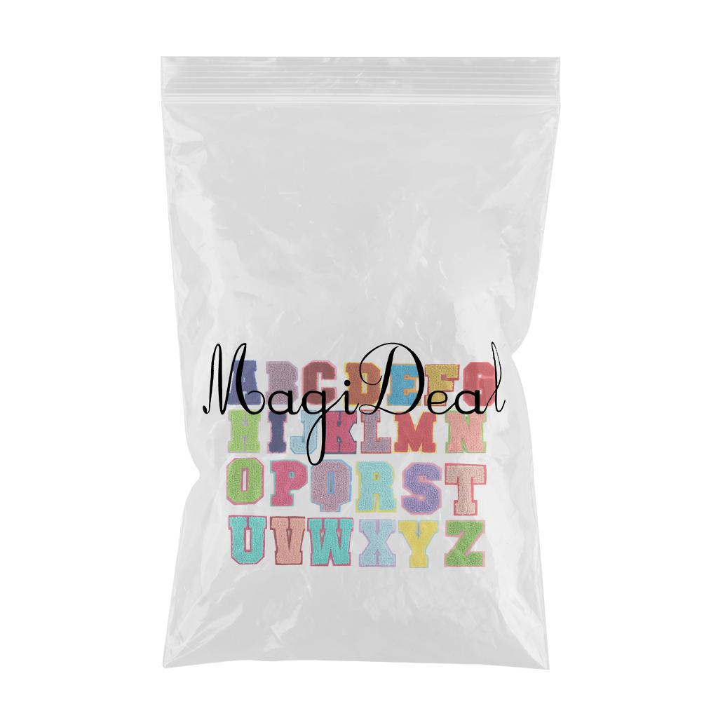 Alphabet Letters Patch Iron/ Sew On Patches for Jeans Hat Shirts Multicolor