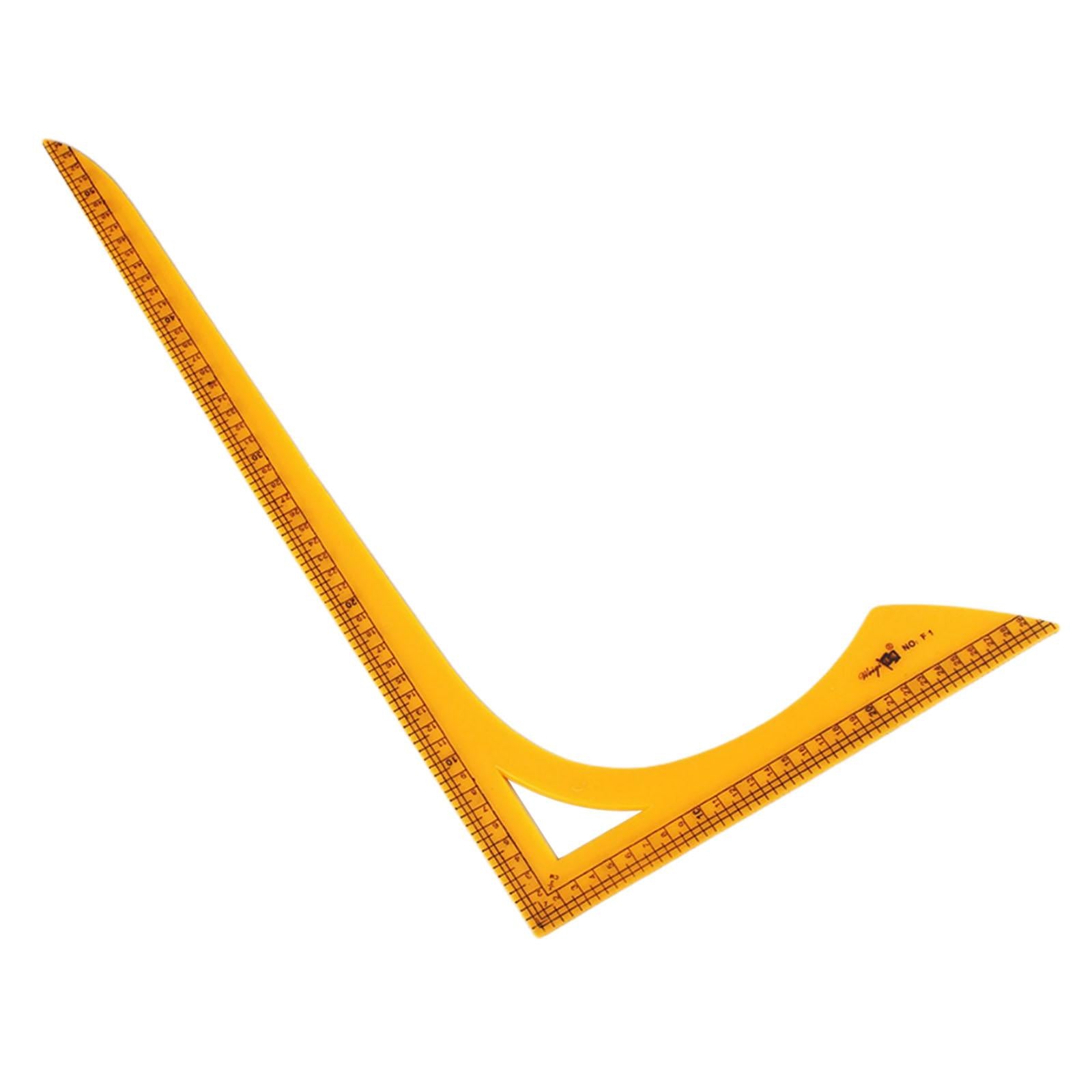 Ruler Brown Clothing Cutting Grid Drawing Sewing Plastic Patchwork L Shape